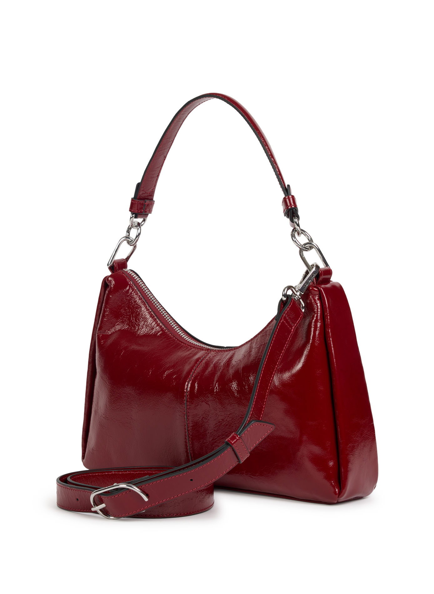 Sac à bandoulière Réjina en cuir NAT & NIN Rouge
