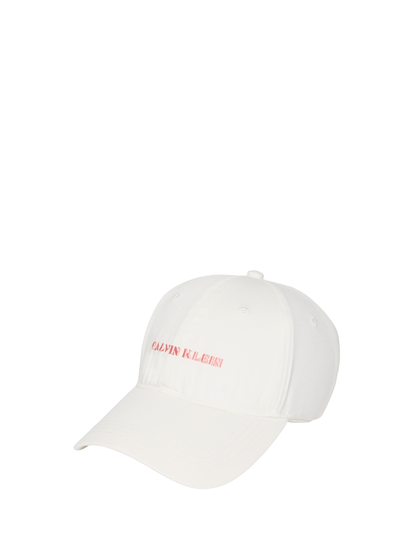 Embroidered logo cotton Cap CALVIN KLEIN White