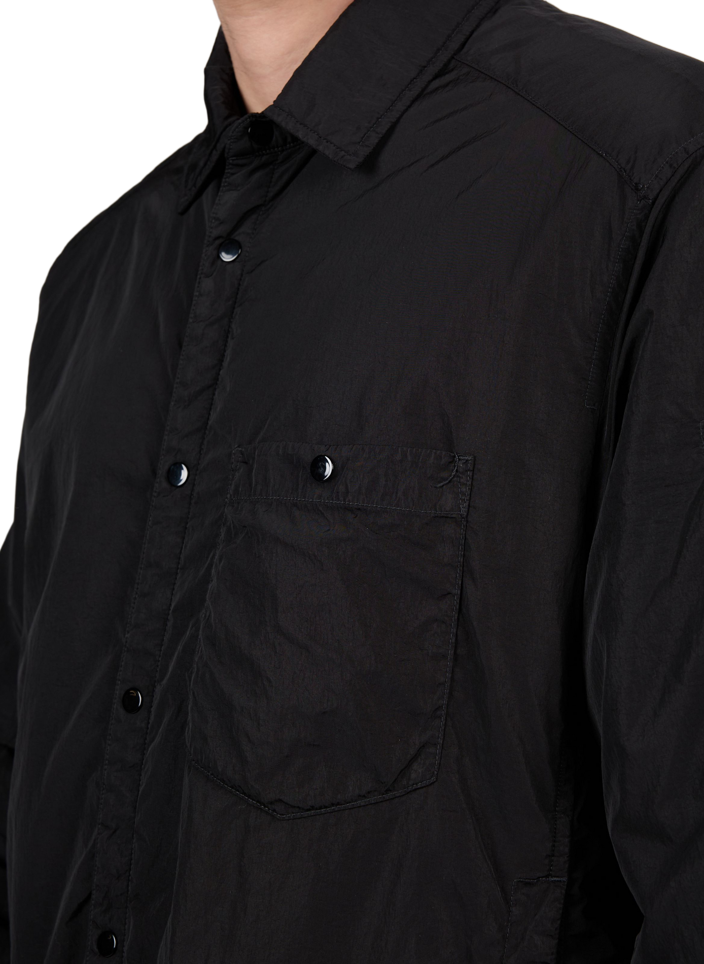 Jacket with classic collar CP COMPANY Black