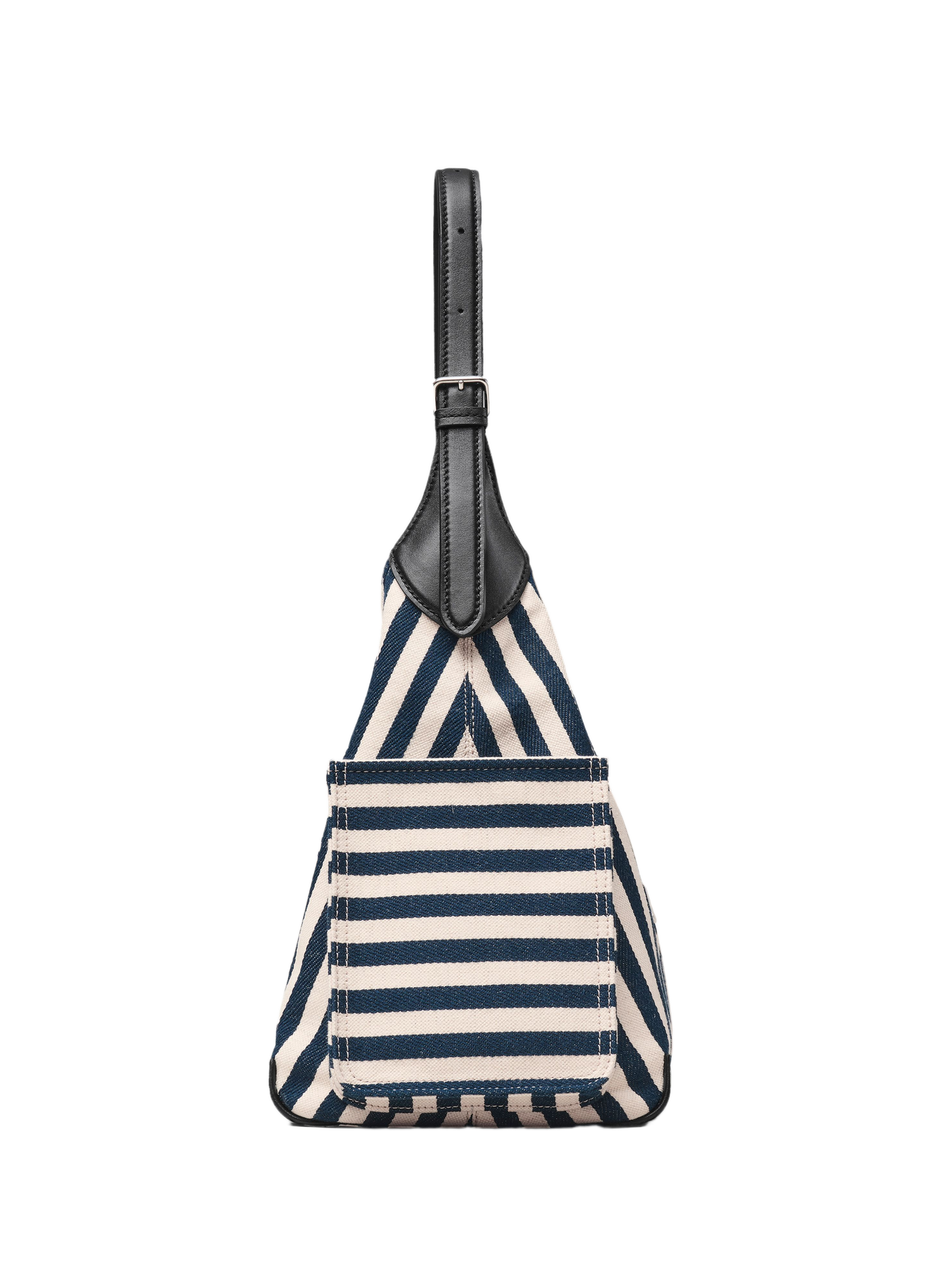 Sac The Stripe Canvas Belted en coton et lin MARC JACOBS Bleu