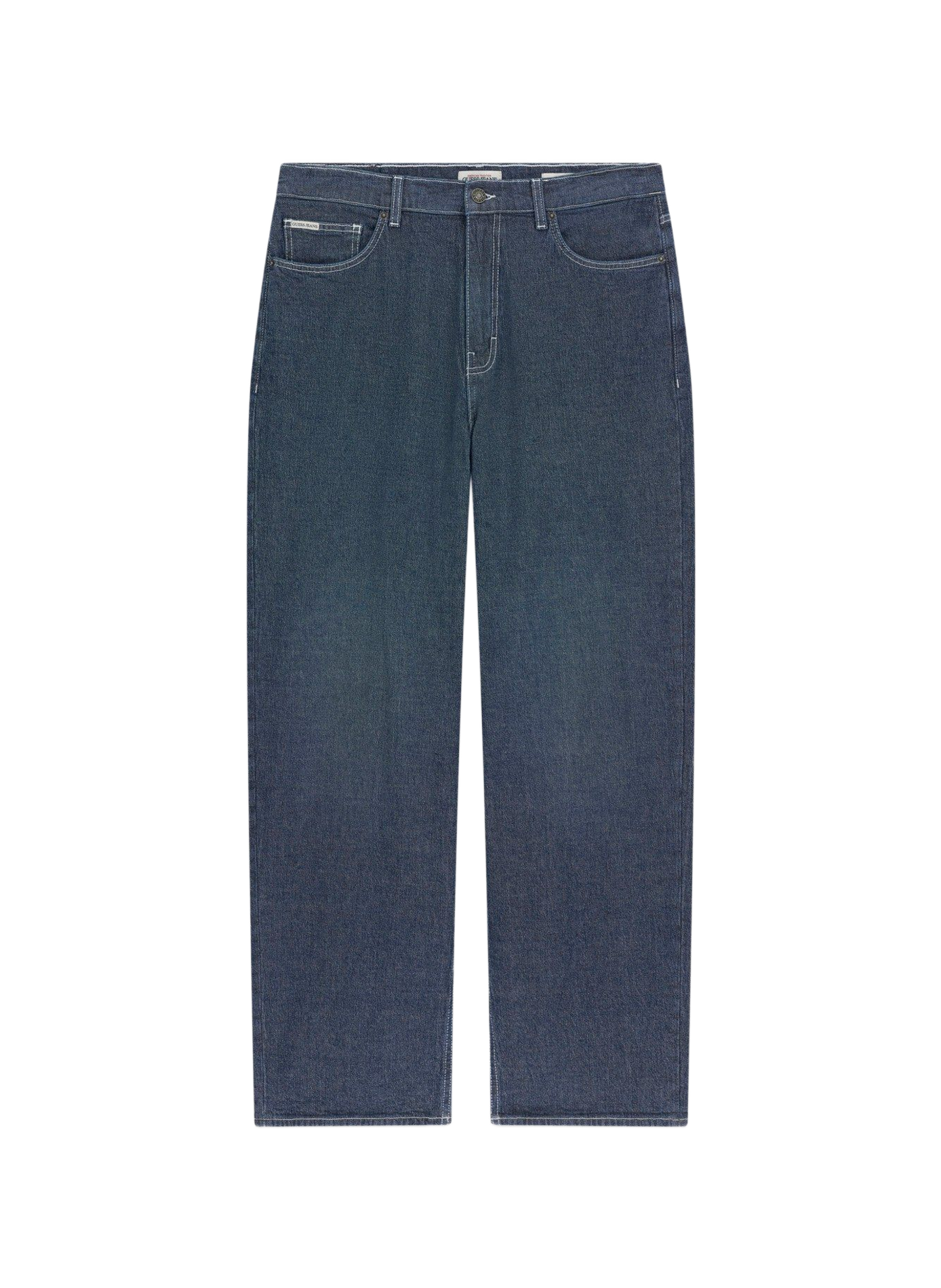 Gerader Jeans aus Baumwollmischung GUESS Blau