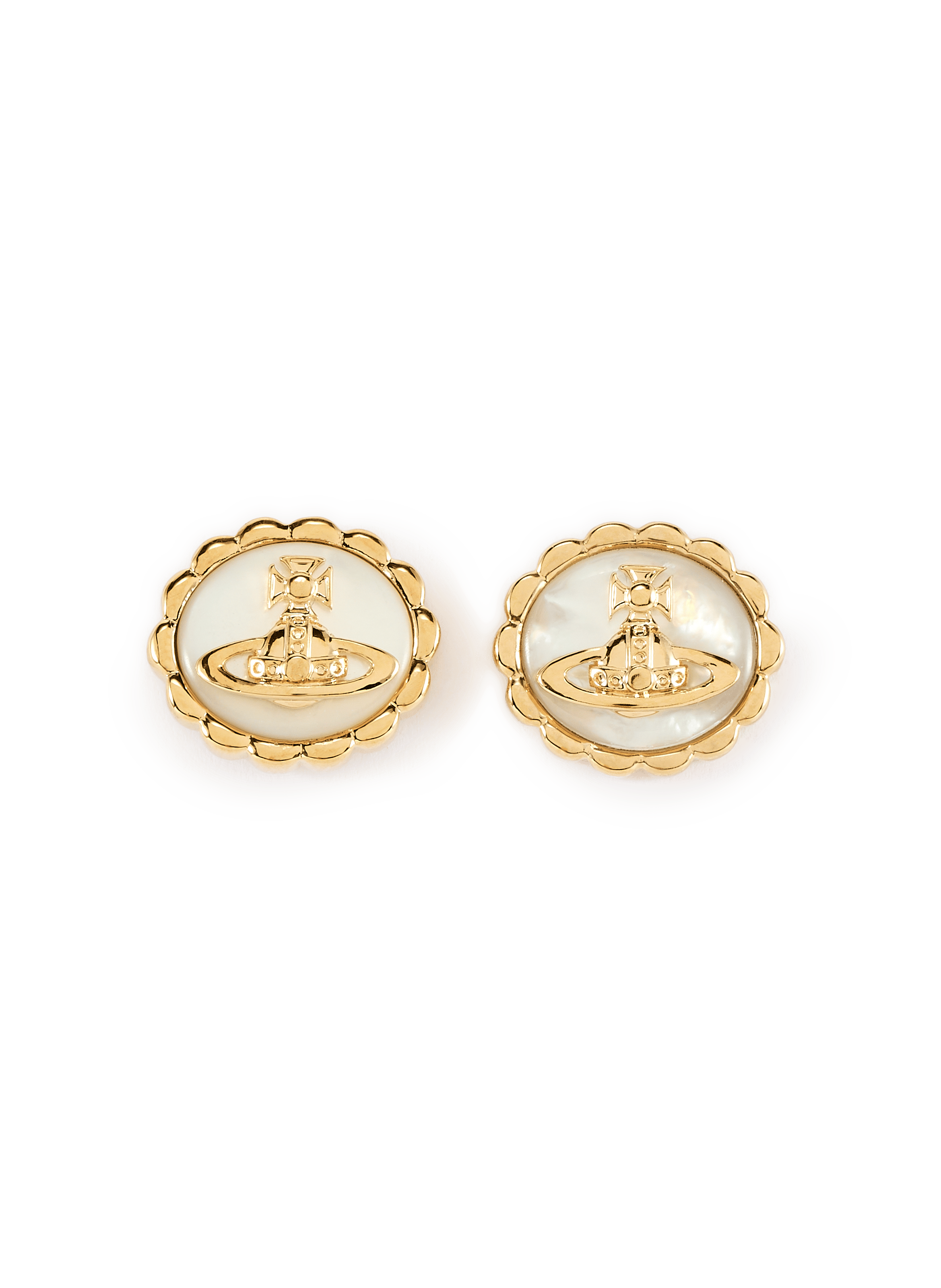 Boucles d'oreilles Bluma en laiton VIVIENNE WESTWOOD Golden