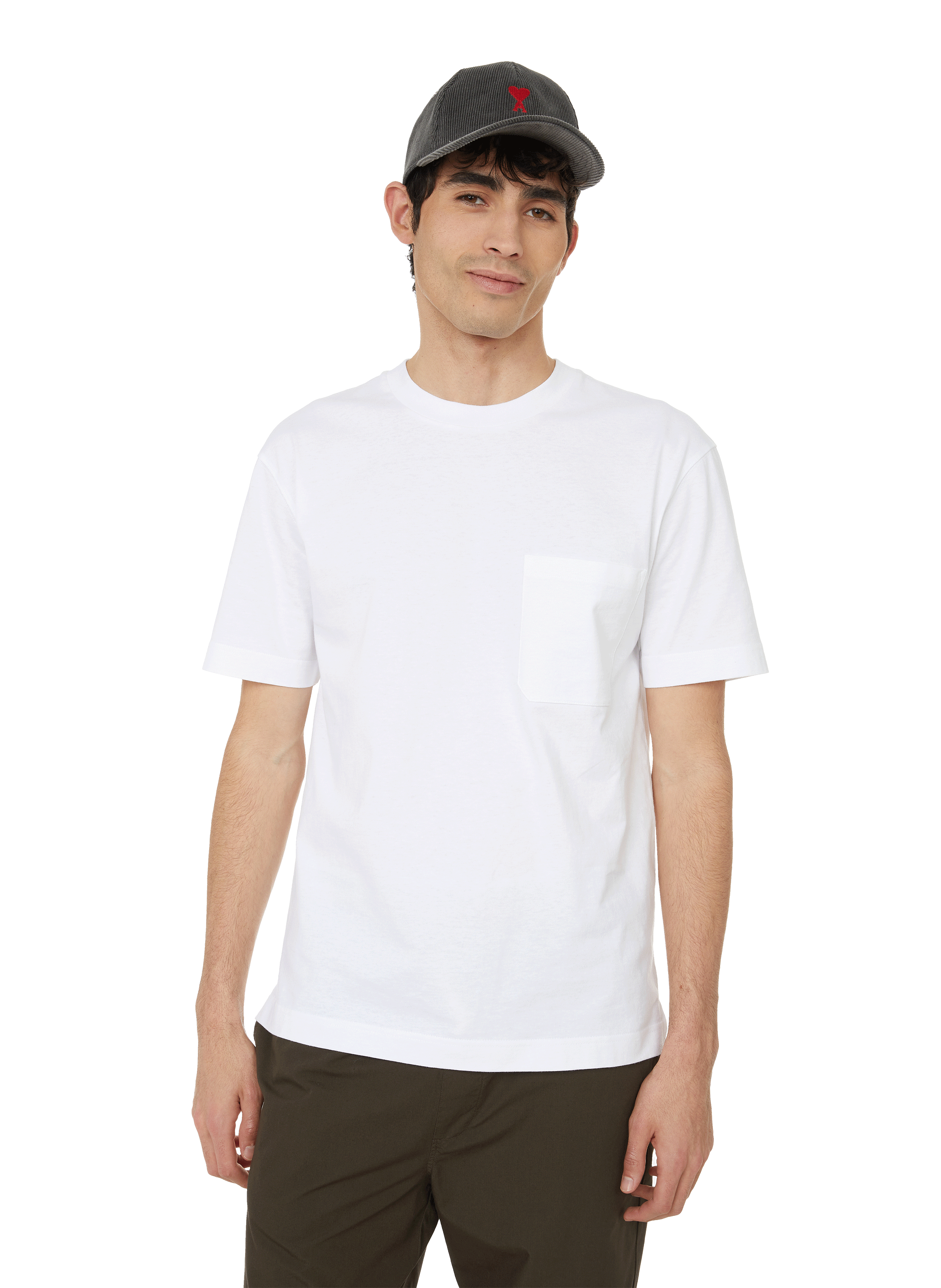 AU PRINTEMPS PARIS T-shirt col rond en coton organique Blanc