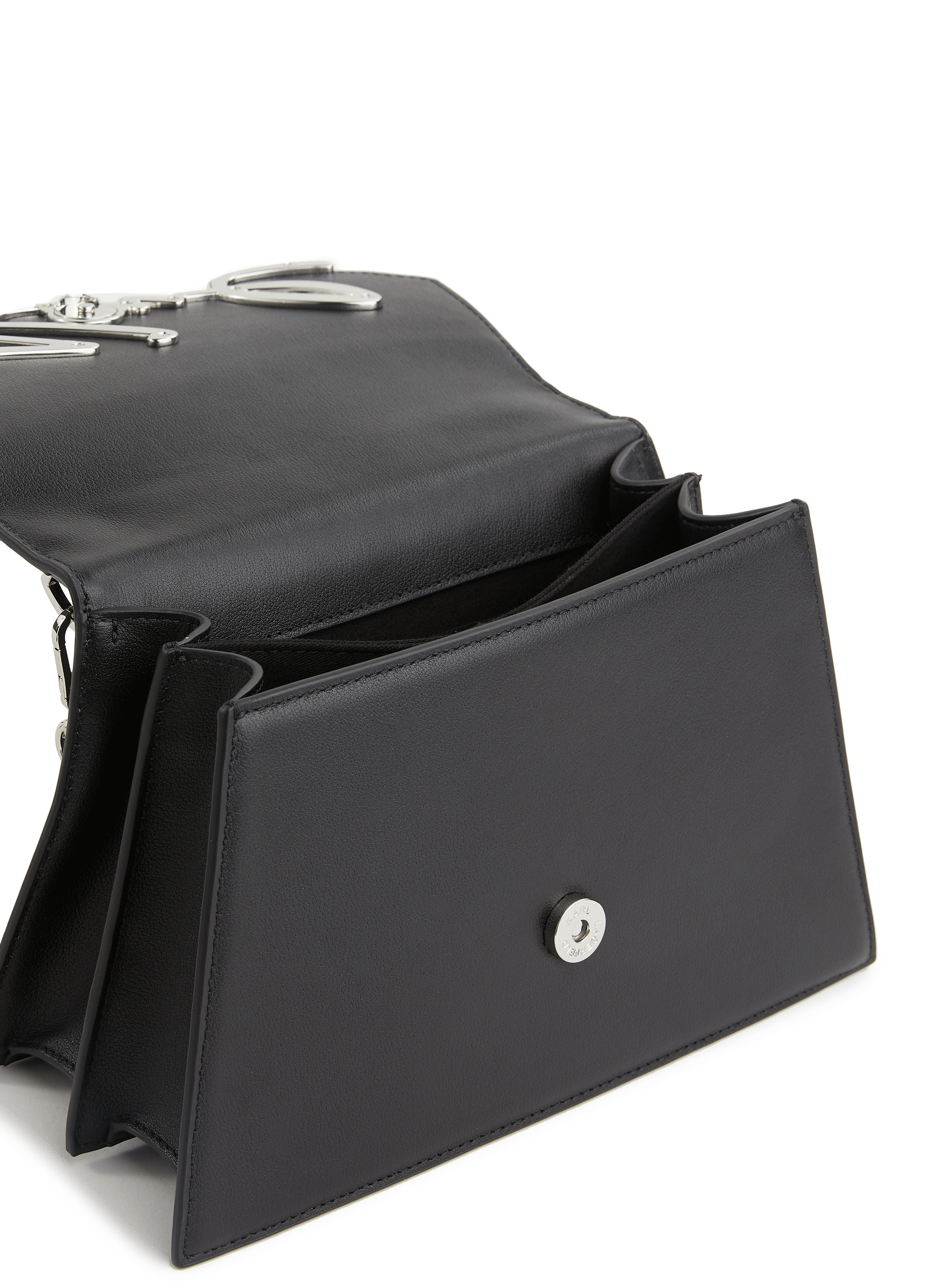 Sac K/Signature 2.0 en cuir KARL LAGERFELD Noir