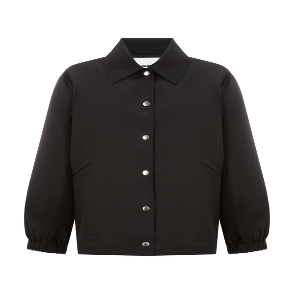 Jil Sander Cotton-blend Jacket In Black