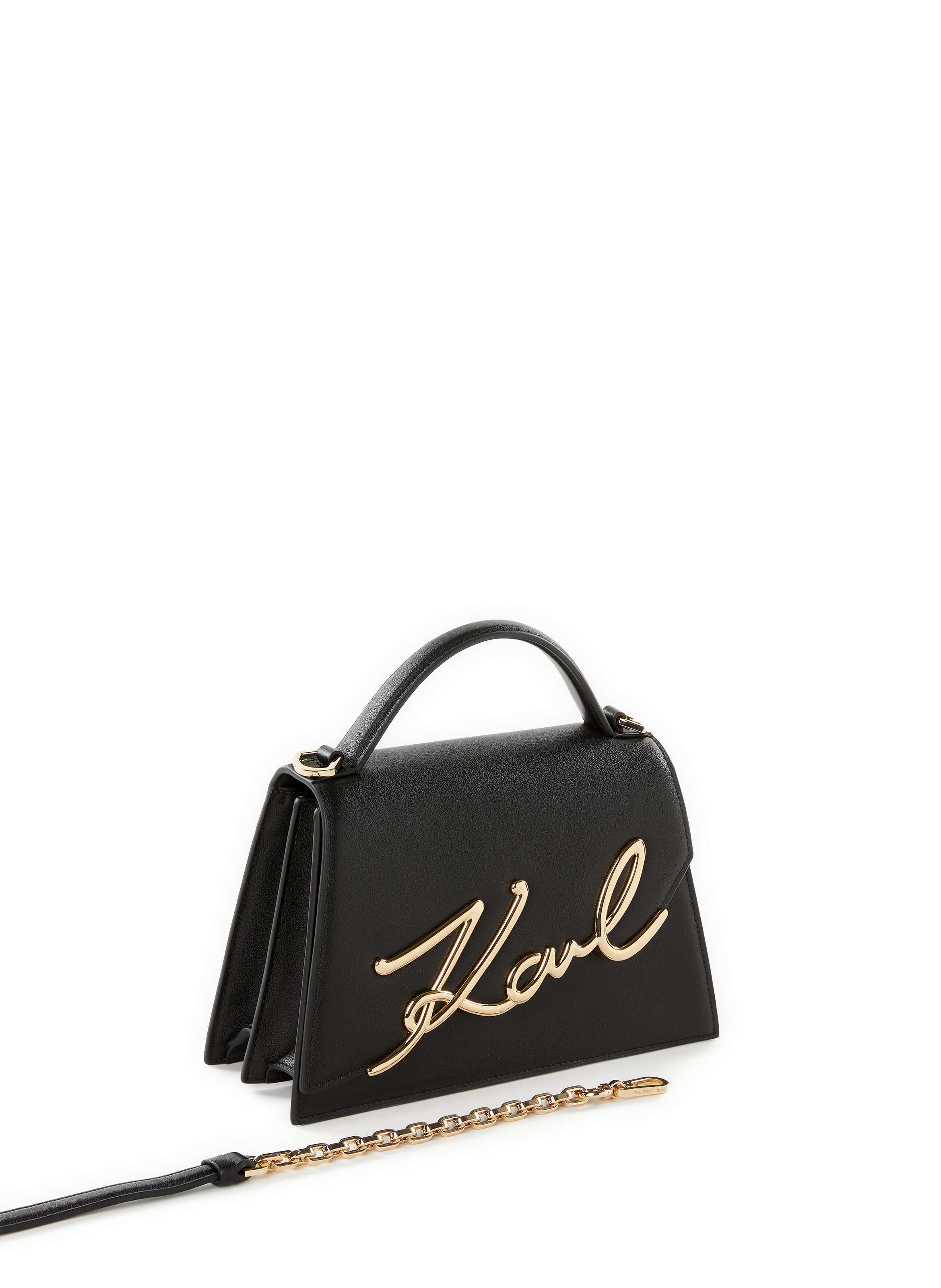 Sac K/Signature 2.0 en cuir KARL LAGERFELD Noir