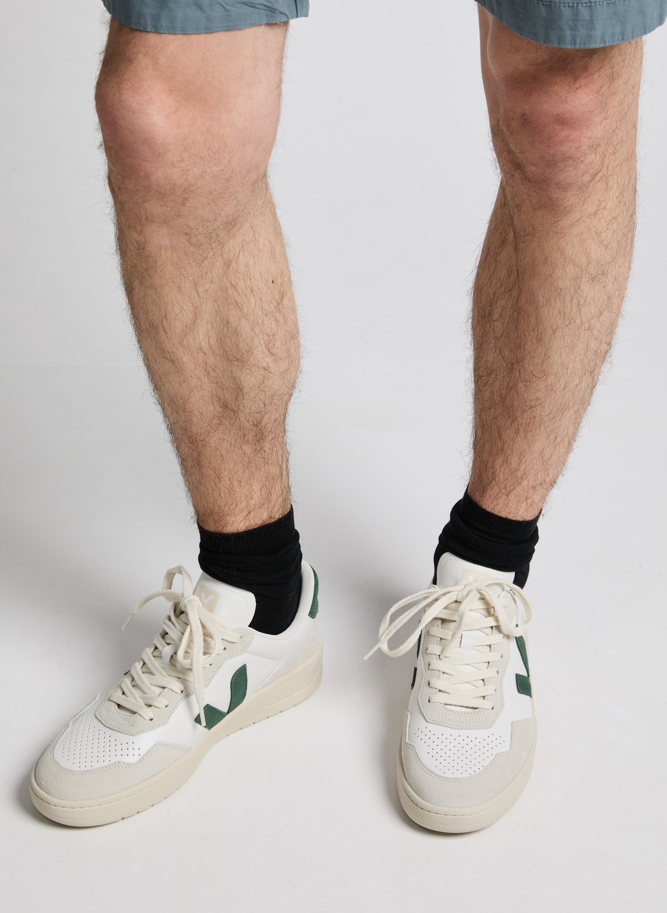 Baskets V-90 en cuir VEJA Blanc