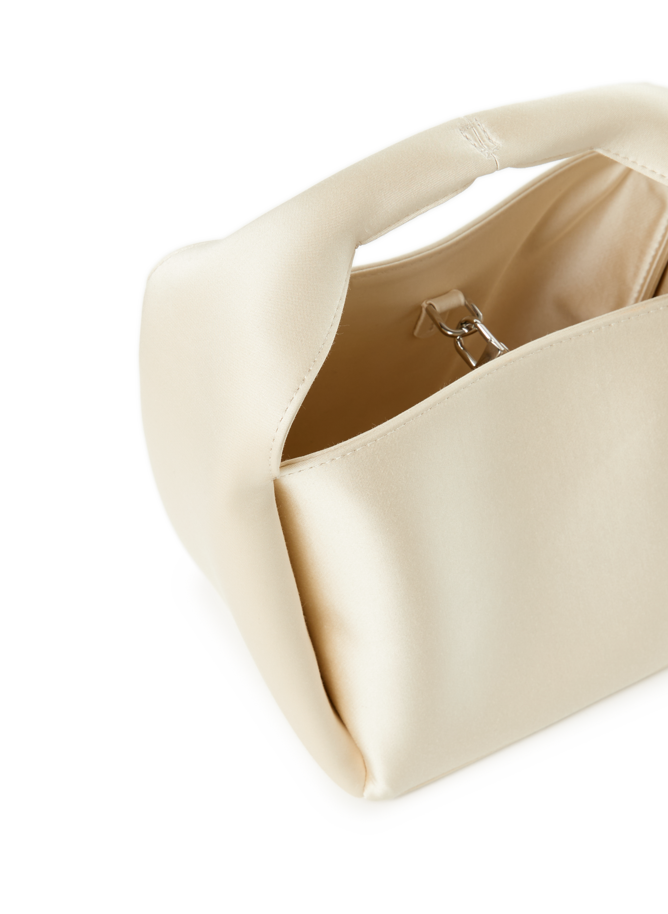 Small satin bucket bag TOTEME Beige