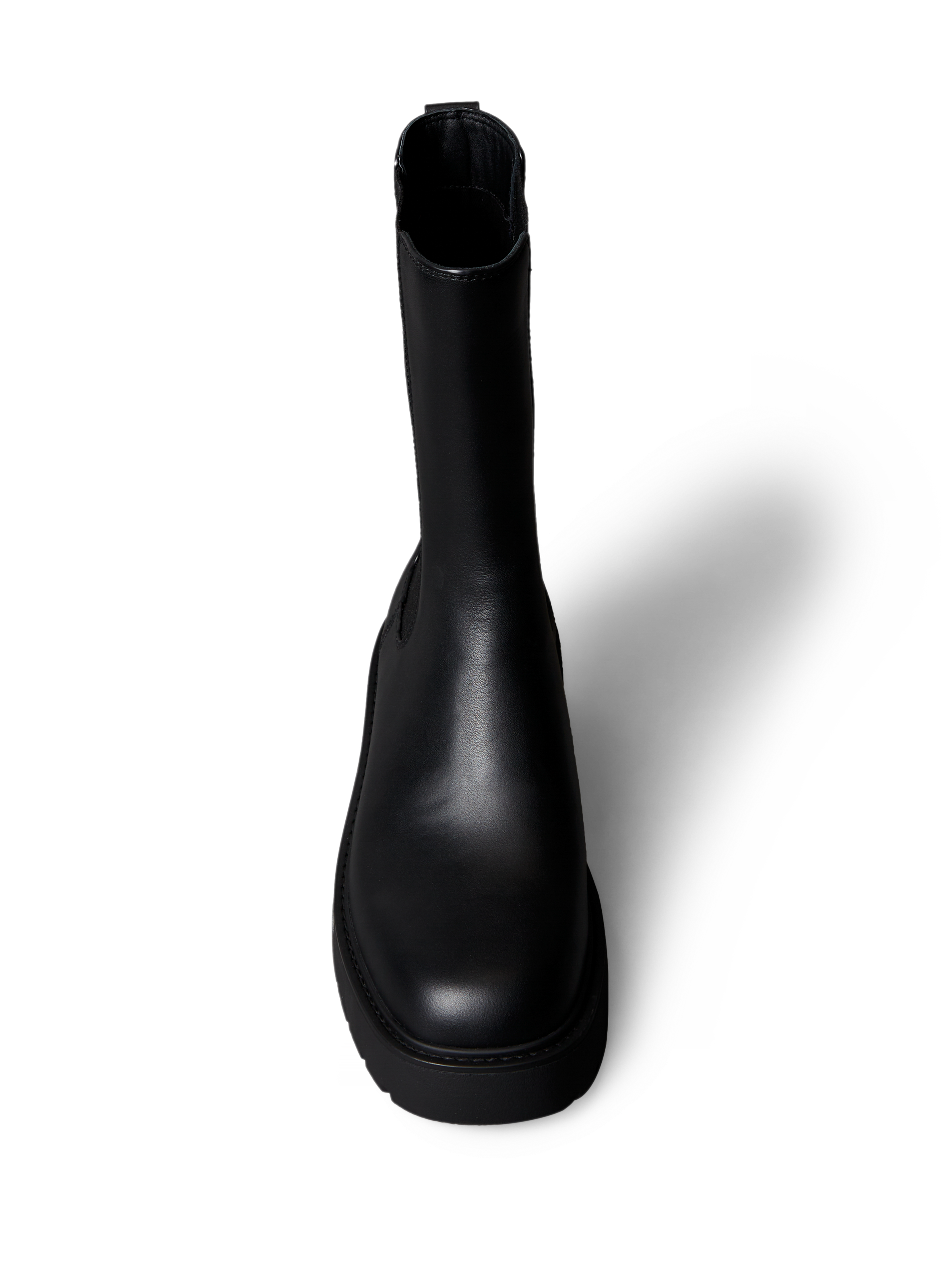 Bottines crantées en cuir  CALVIN KLEIN Noir