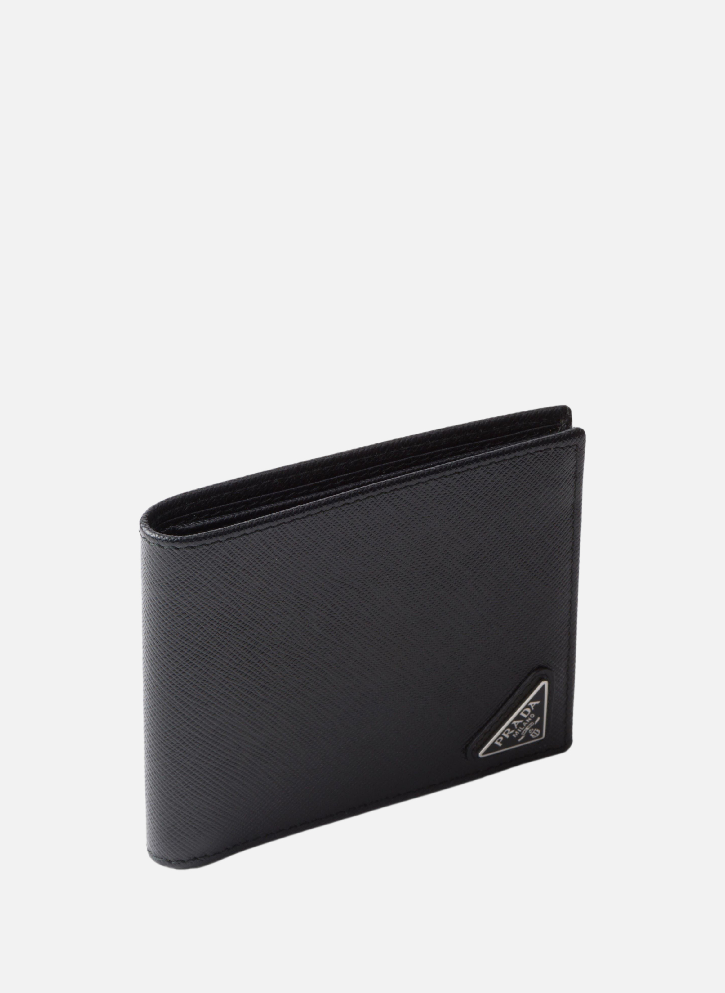 Portefeuille en cuir PRADA Noir