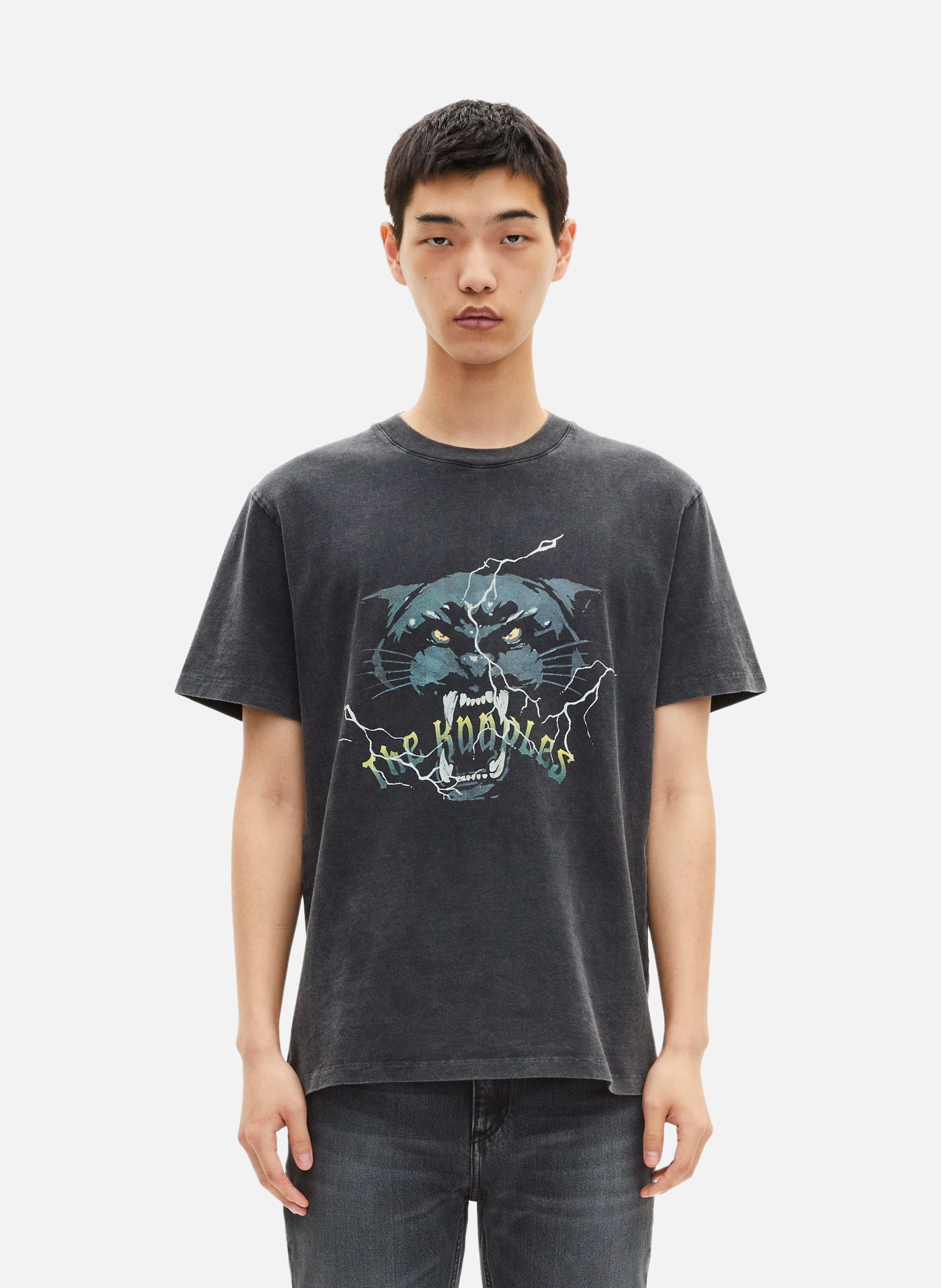 T-shirt avec sérigraphie 'panther head' THE KOOPLES Noir