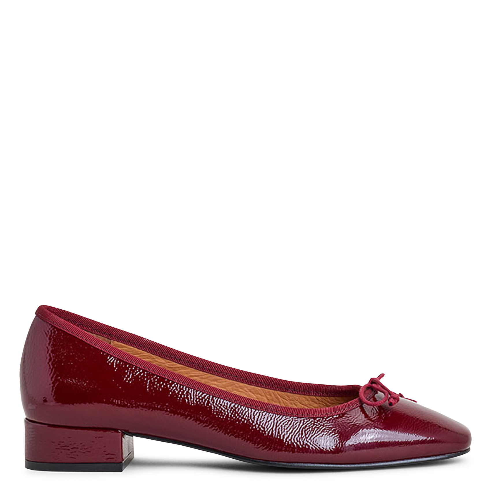 Ballerines en cuir vernis dadou JONAK Rouge