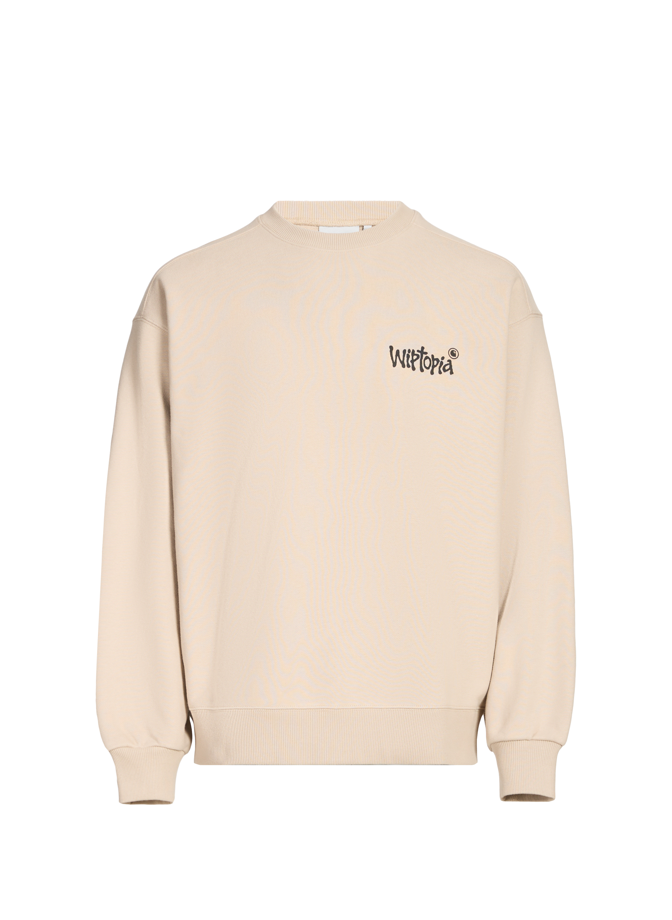 Oversized cotton screen-printed sweatshirt CARHARTT WIP Beige