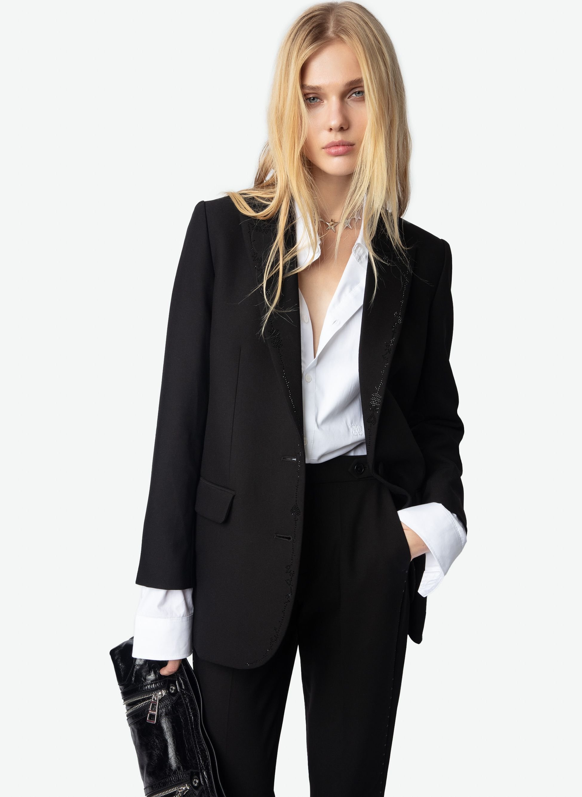 Blazer droit structuré viva ZADIG&VOLTAIRE Noir