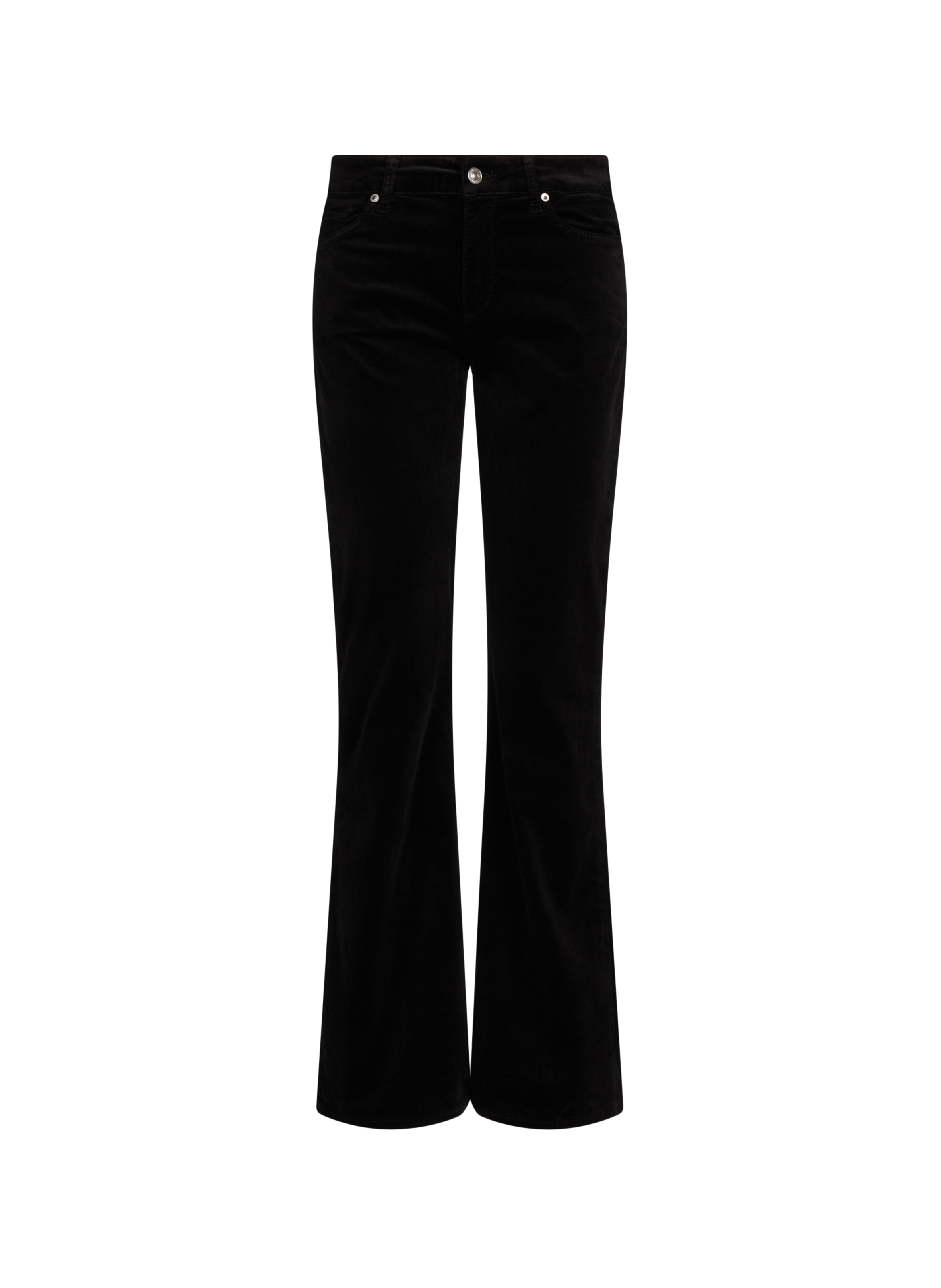 7 FOR ALL MANKIND Jean bootcut en velours de coton Noir