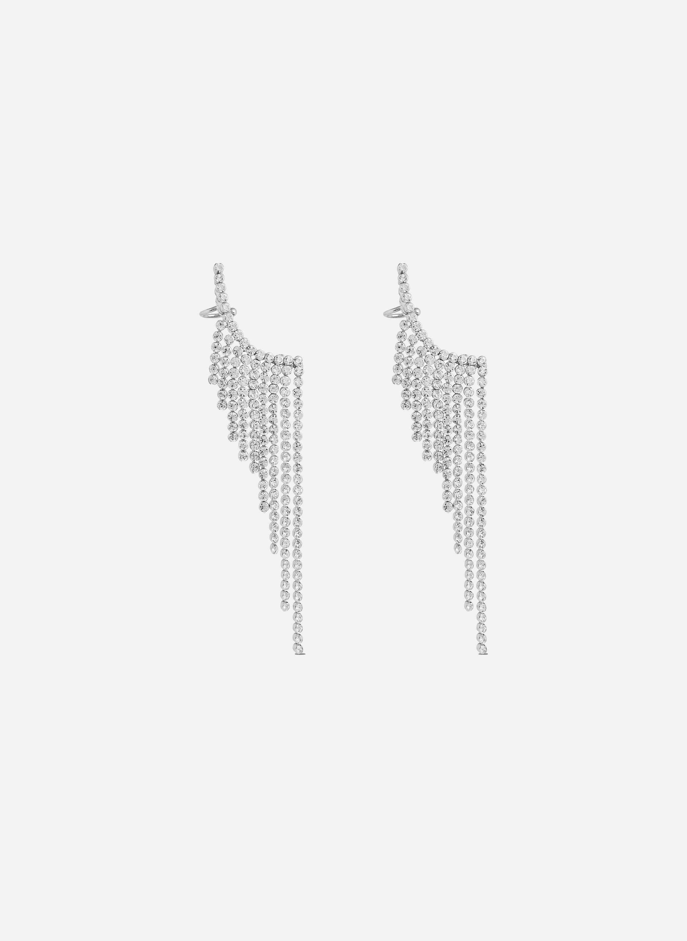Boucles d’oreilles strass RABANNE Argent