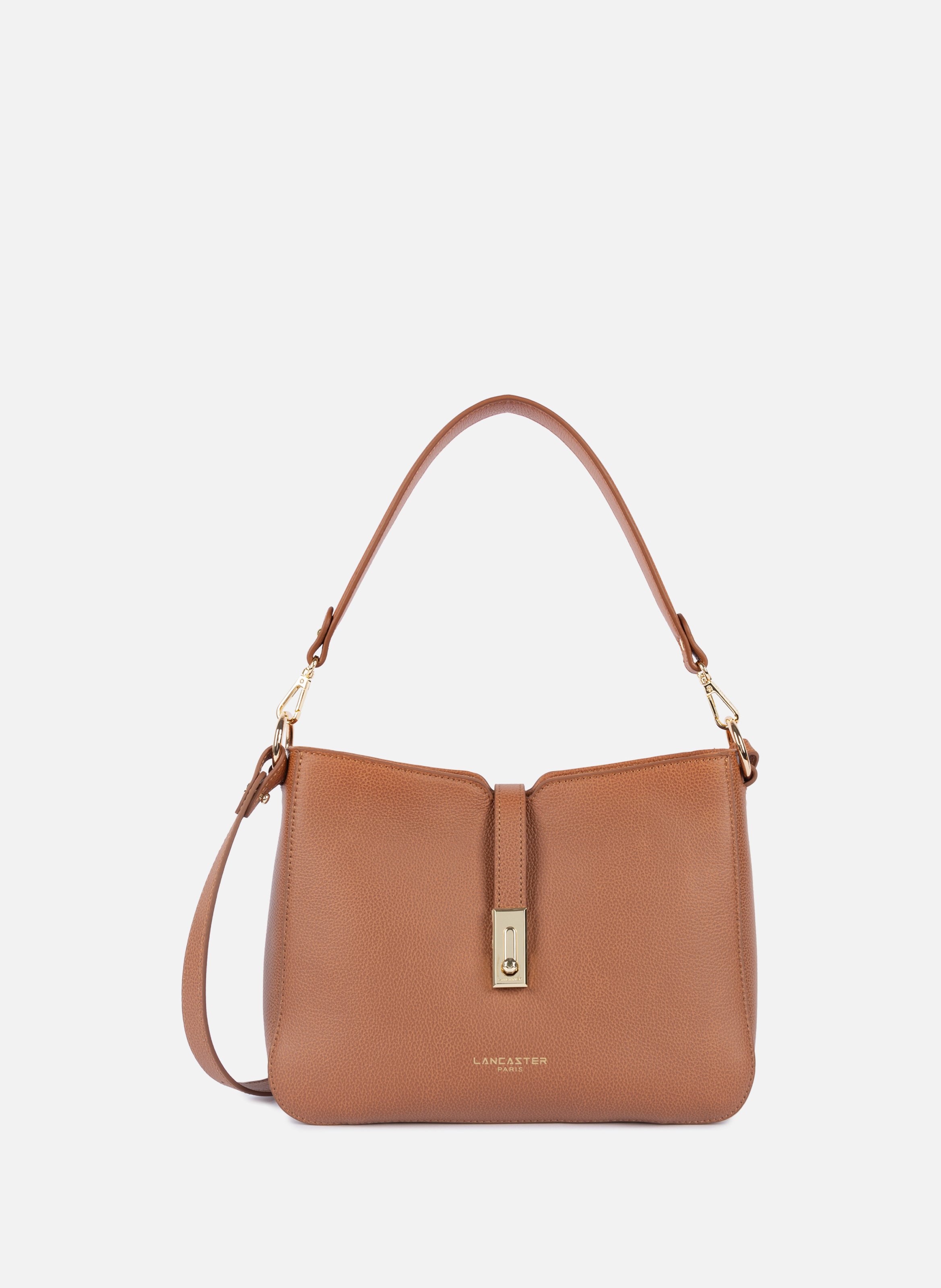 Grand sac besace - milano horizon LANCASTER Doré