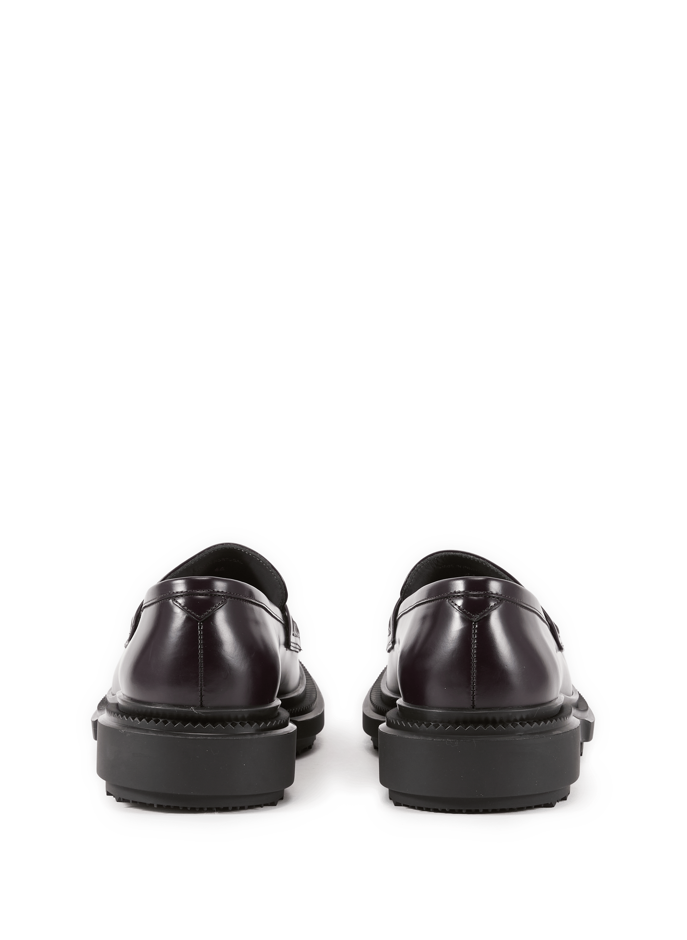 Calfskin leather lace-up loafers ADIEU Red