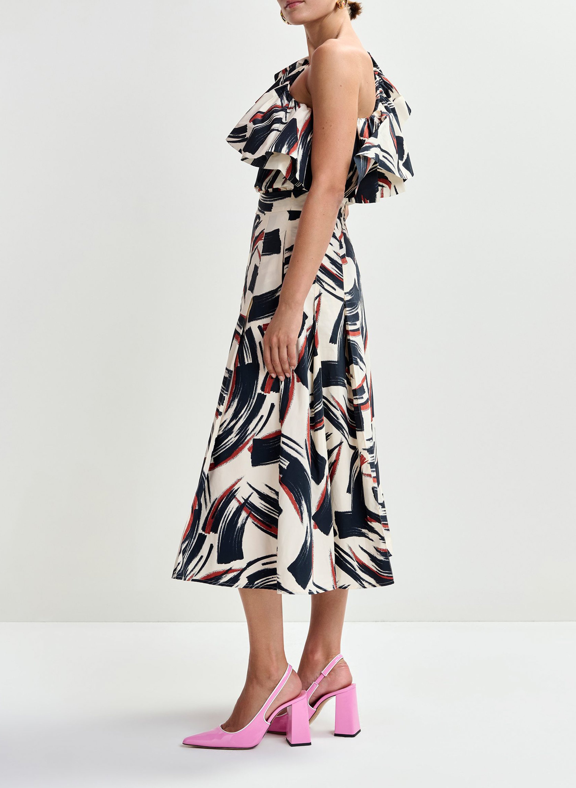 Top asymétrique imprimé jillian ESSENTIEL ANTWERP Multicolore