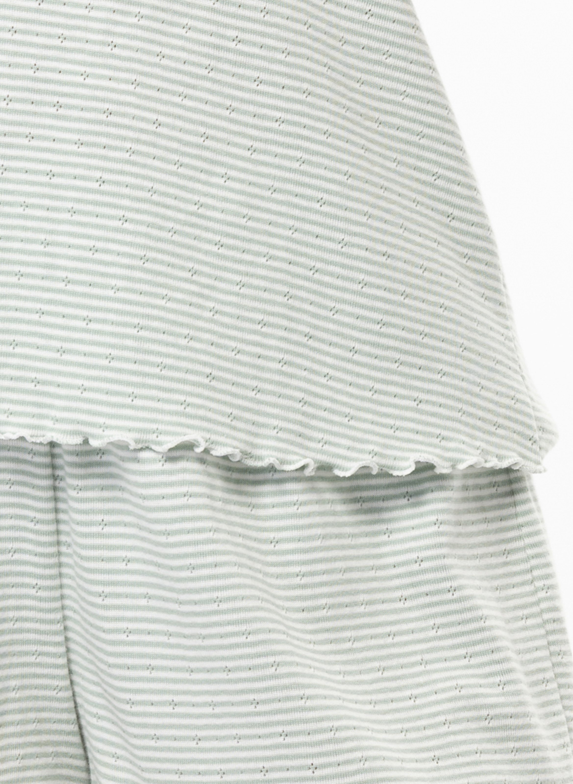 Pyjama short en coton matcha 200 LE CHAT Multicolore