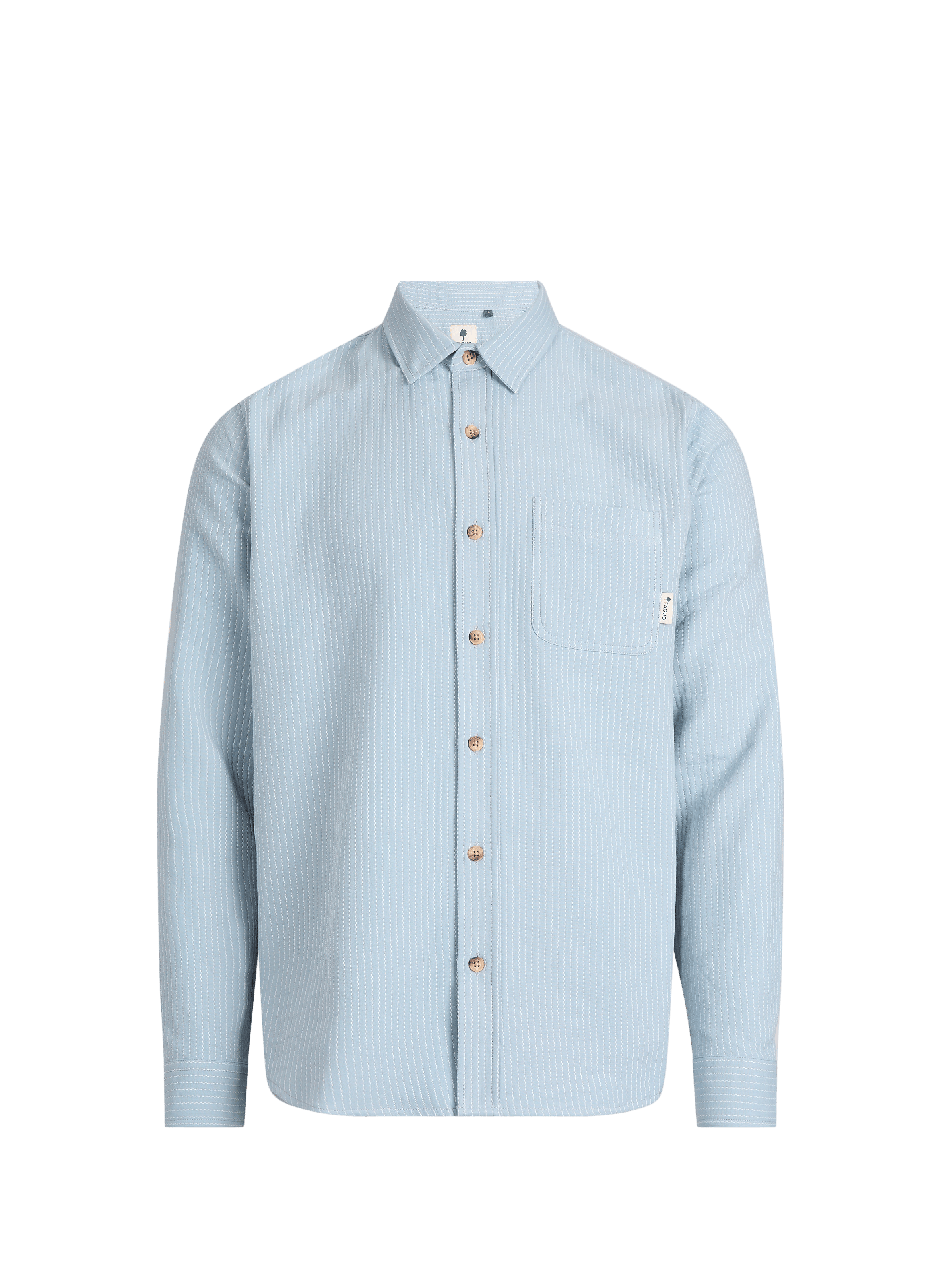 Textured cotton Signy shirt. FAGUO Grey