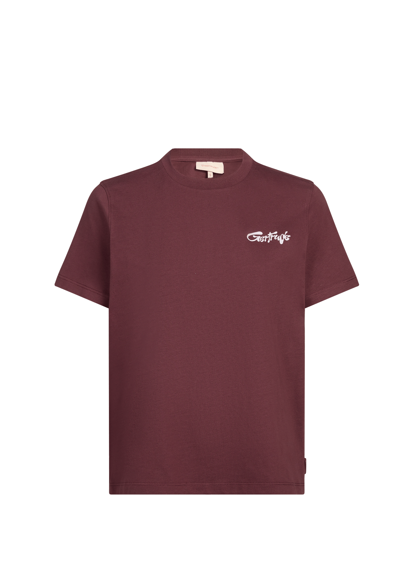 Tee-shirt droit sérigraphié GERTRUDE ET GASTON Rouge