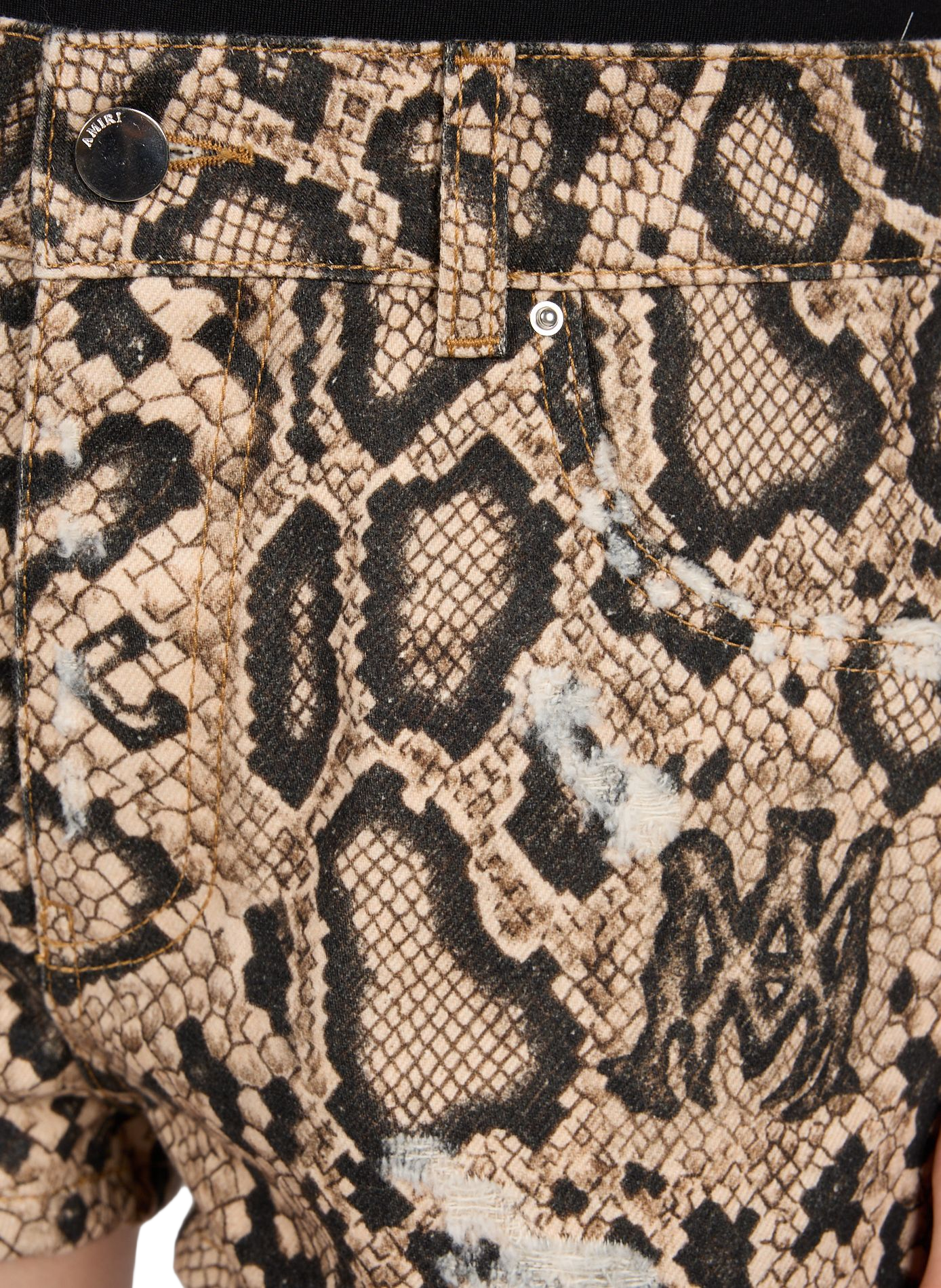 Mini short imprimé animalier en coton AMIRI Multicolore