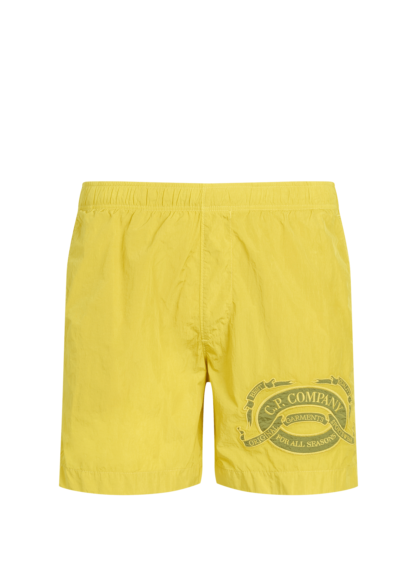 Embroidered swim shorts CP COMPANY Green