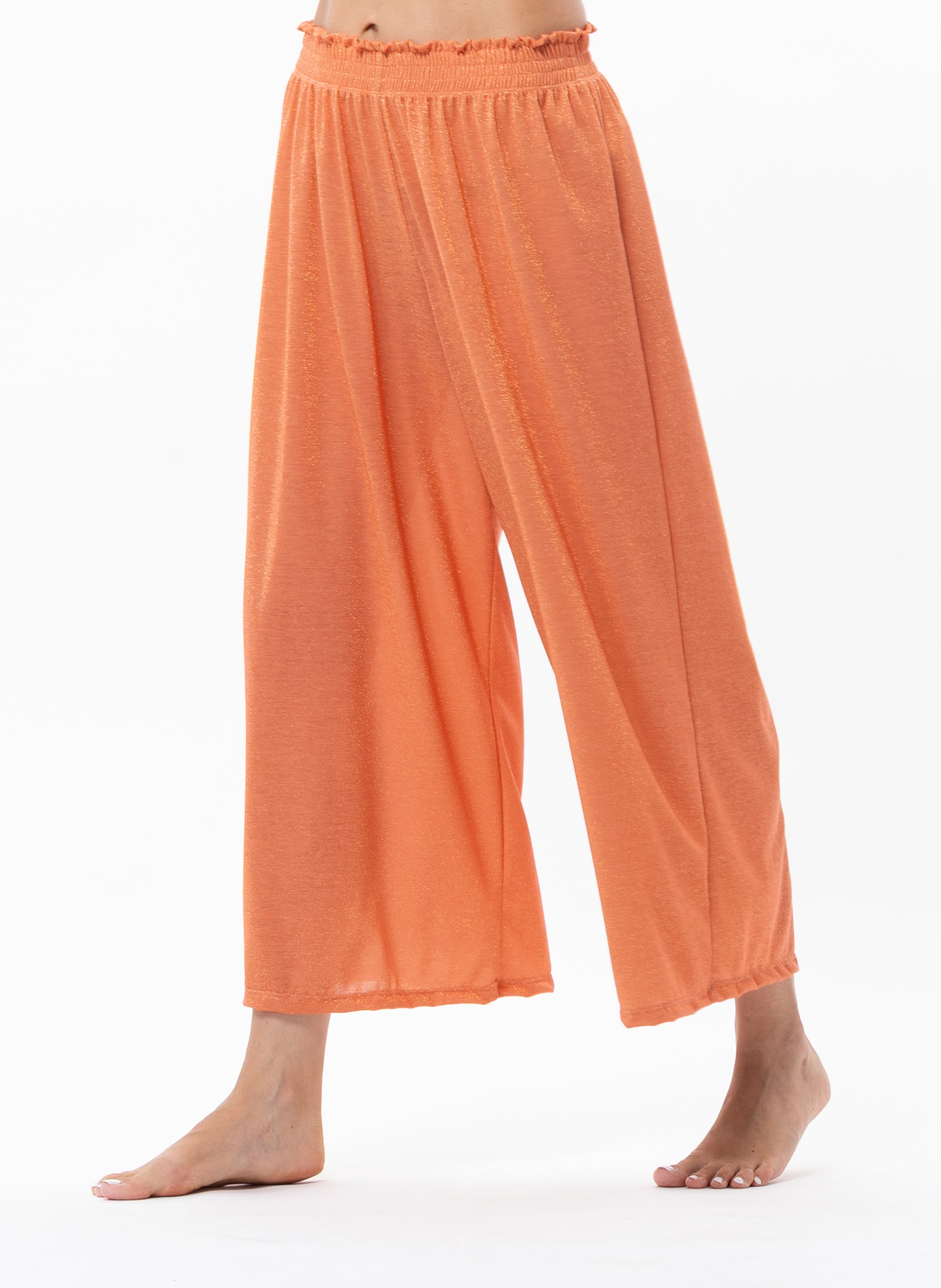Pantalon en maille lurex coco 280 LE CHAT Orange