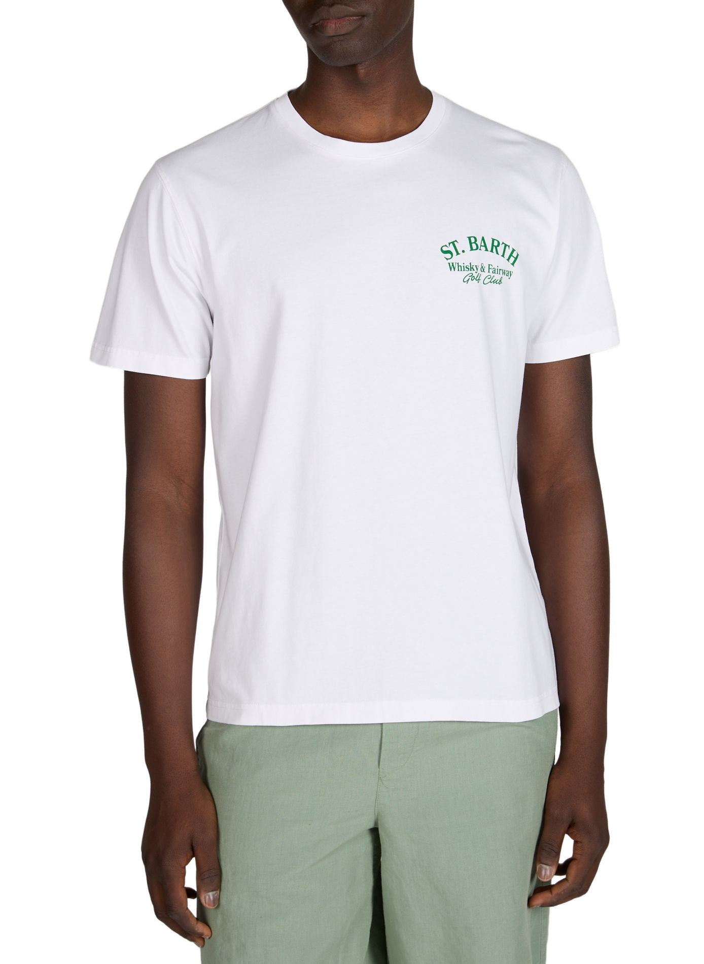 Straight cotton t-shirt MC2 SAINT BARTH White