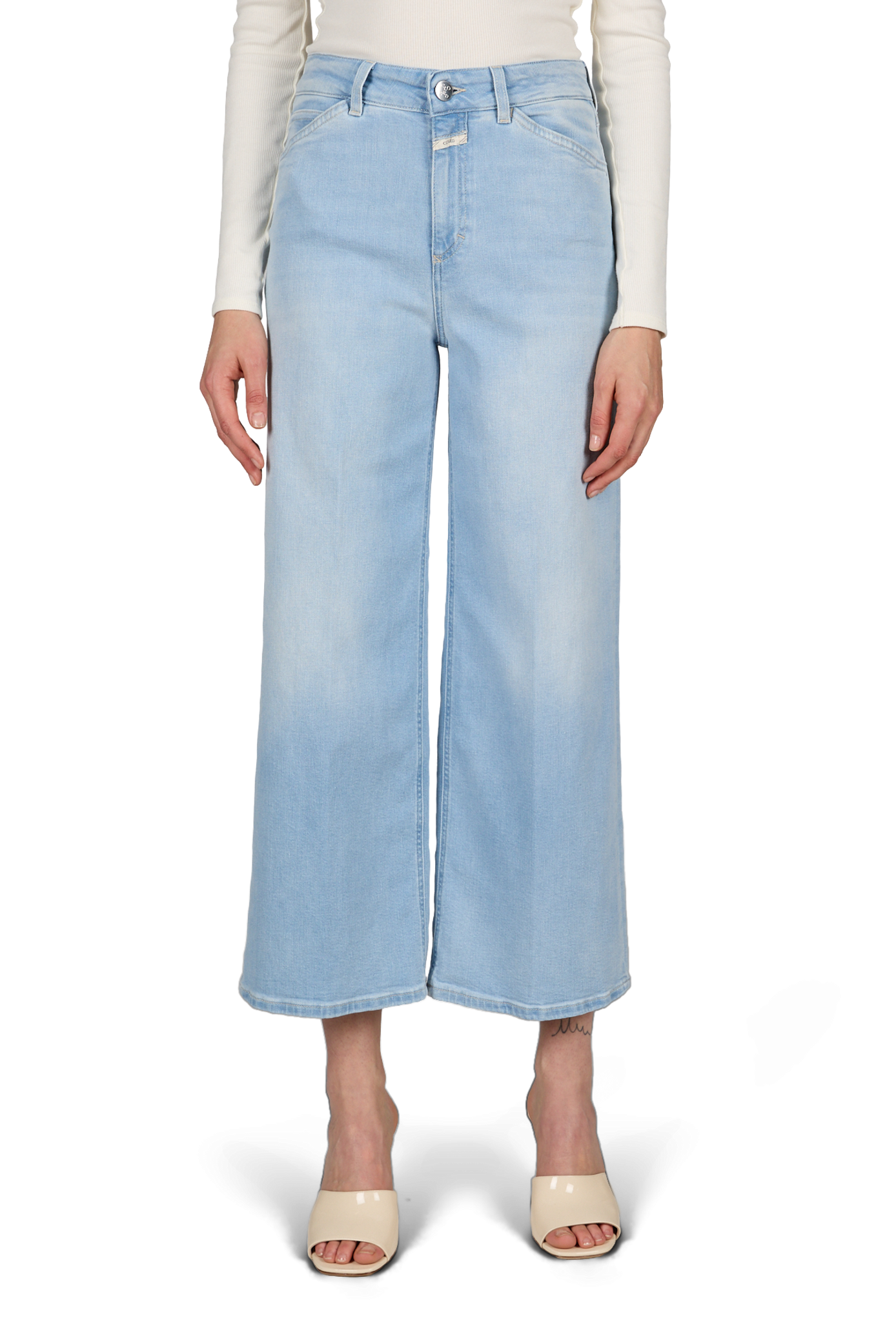 Jean large Wera en coton mélangé CLOSED Bleu