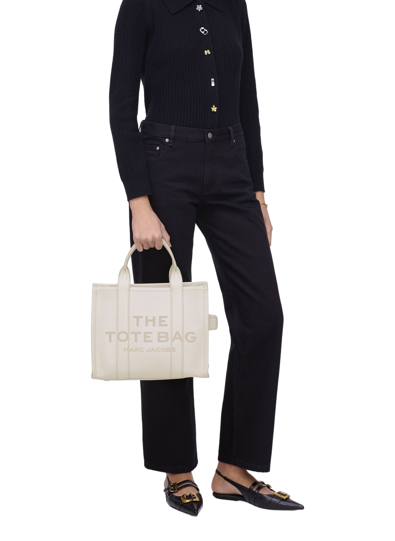 Bolso de cuero MARC JACOBS Plata