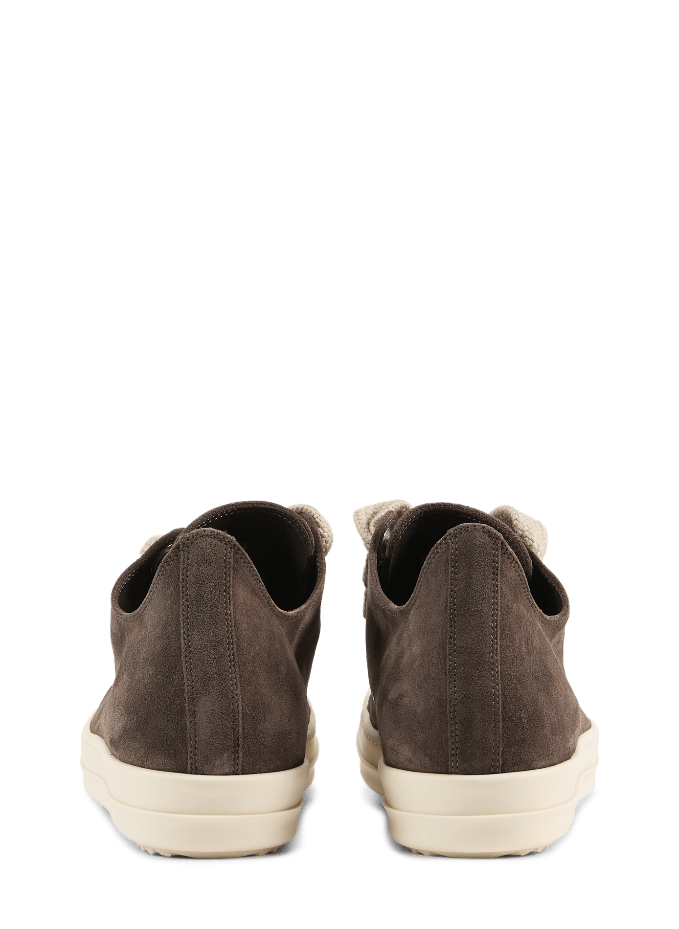 Leather sneakers RICK OWENS Brown