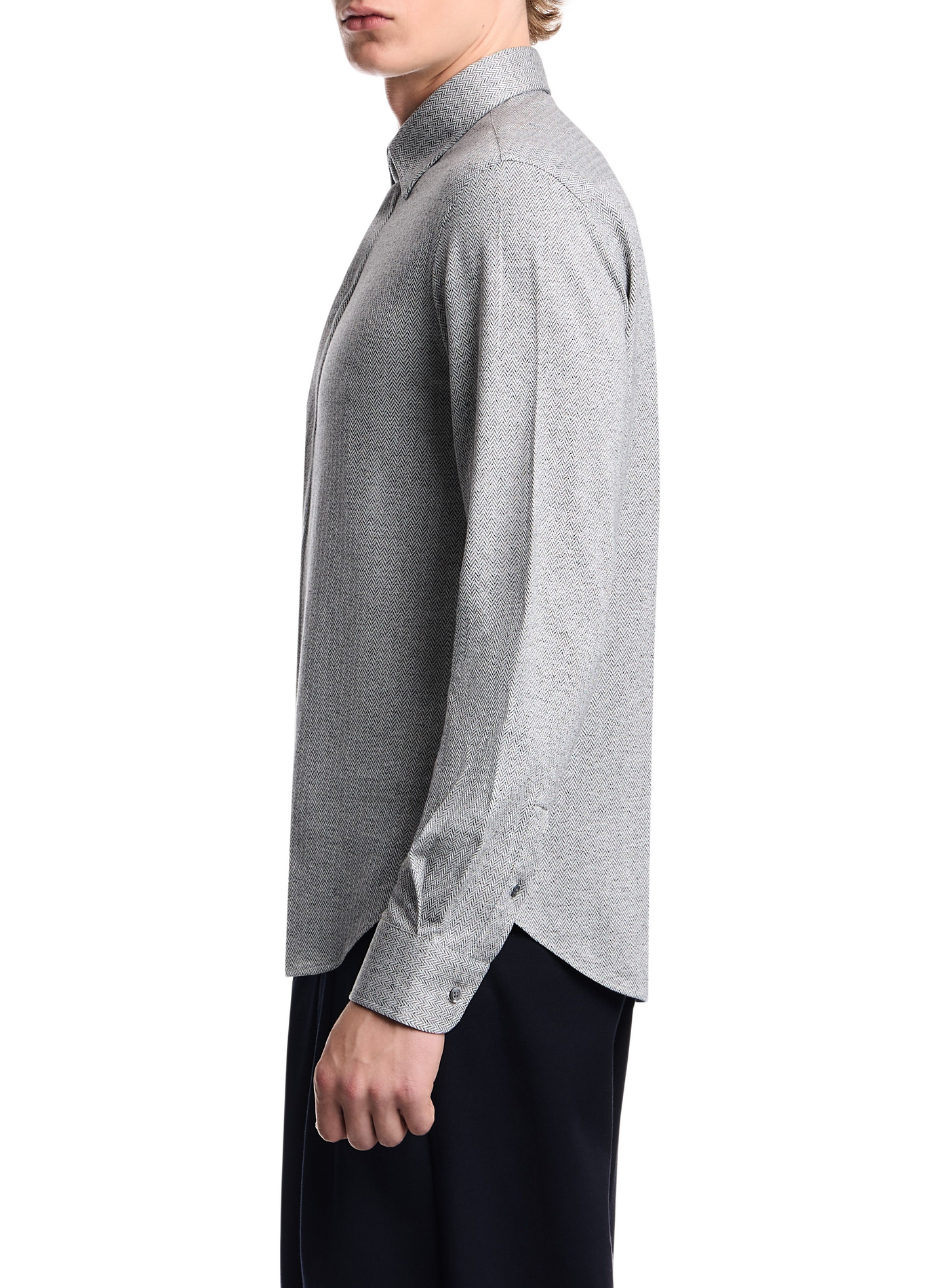 Straight Chevron Shirt EMPORIO ARMANI Grey