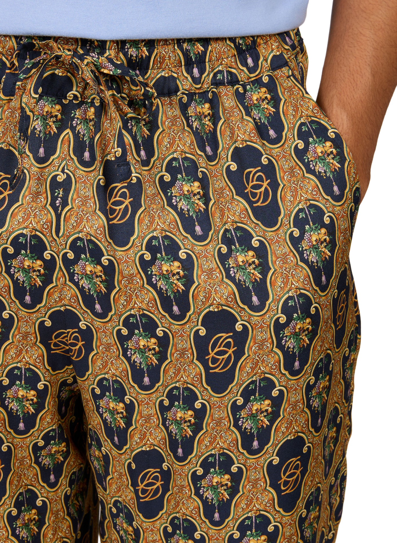 Fluid Baroque Raisin Pants DROLE DE MONSIEUR Multicolour