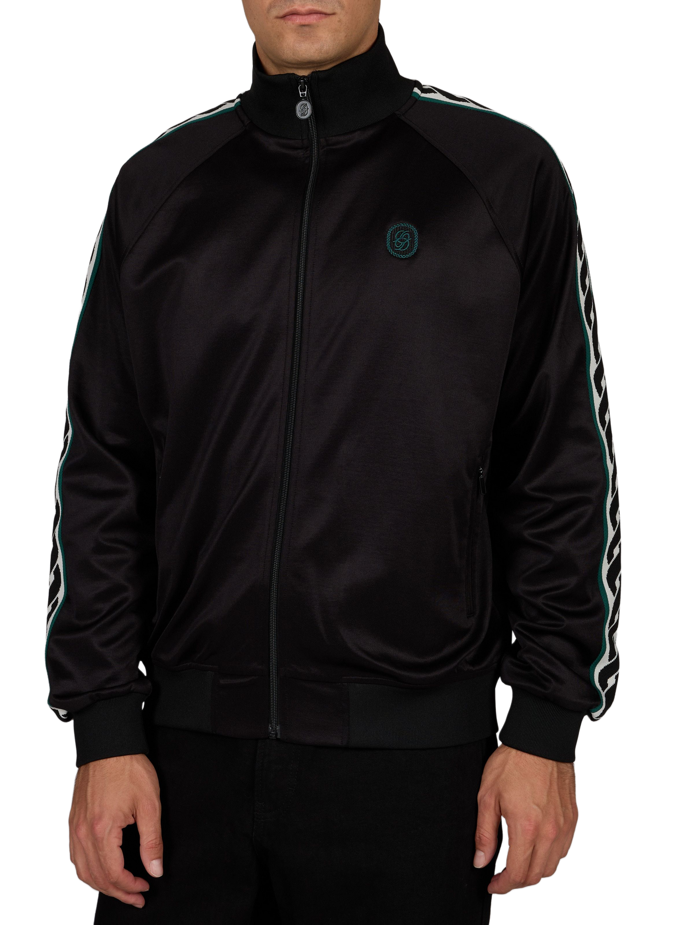 Zippered high neck sweatshirt DROLE DE MONSIEUR Black