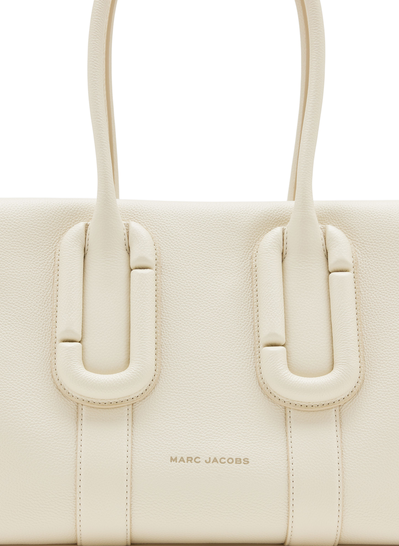 Sac bandoulière The Babe City Tote en cuir MARC JACOBS Blanc