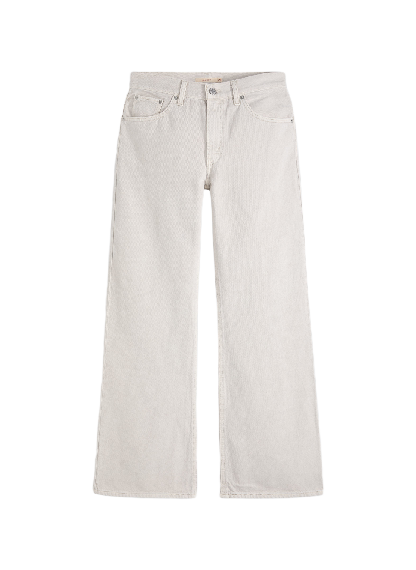 Schlabberhose Bootcut aus Baumwolle LEVI'S Weiss