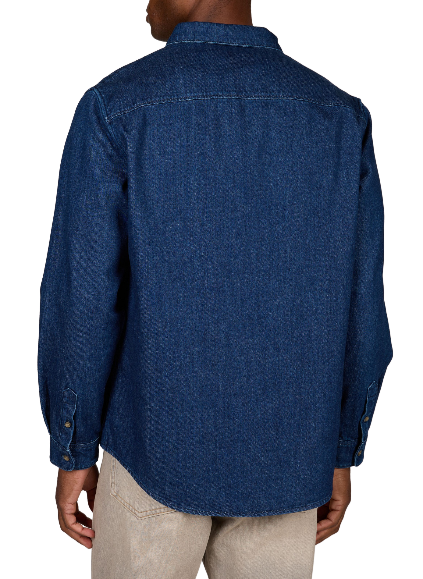 Gerade Jeanshemd aus Baumwolle A.P.C. Blau