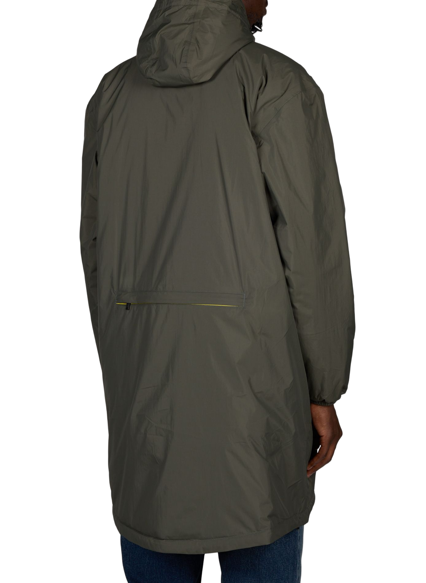 Mid-length waterproof parka K-WAY Green
