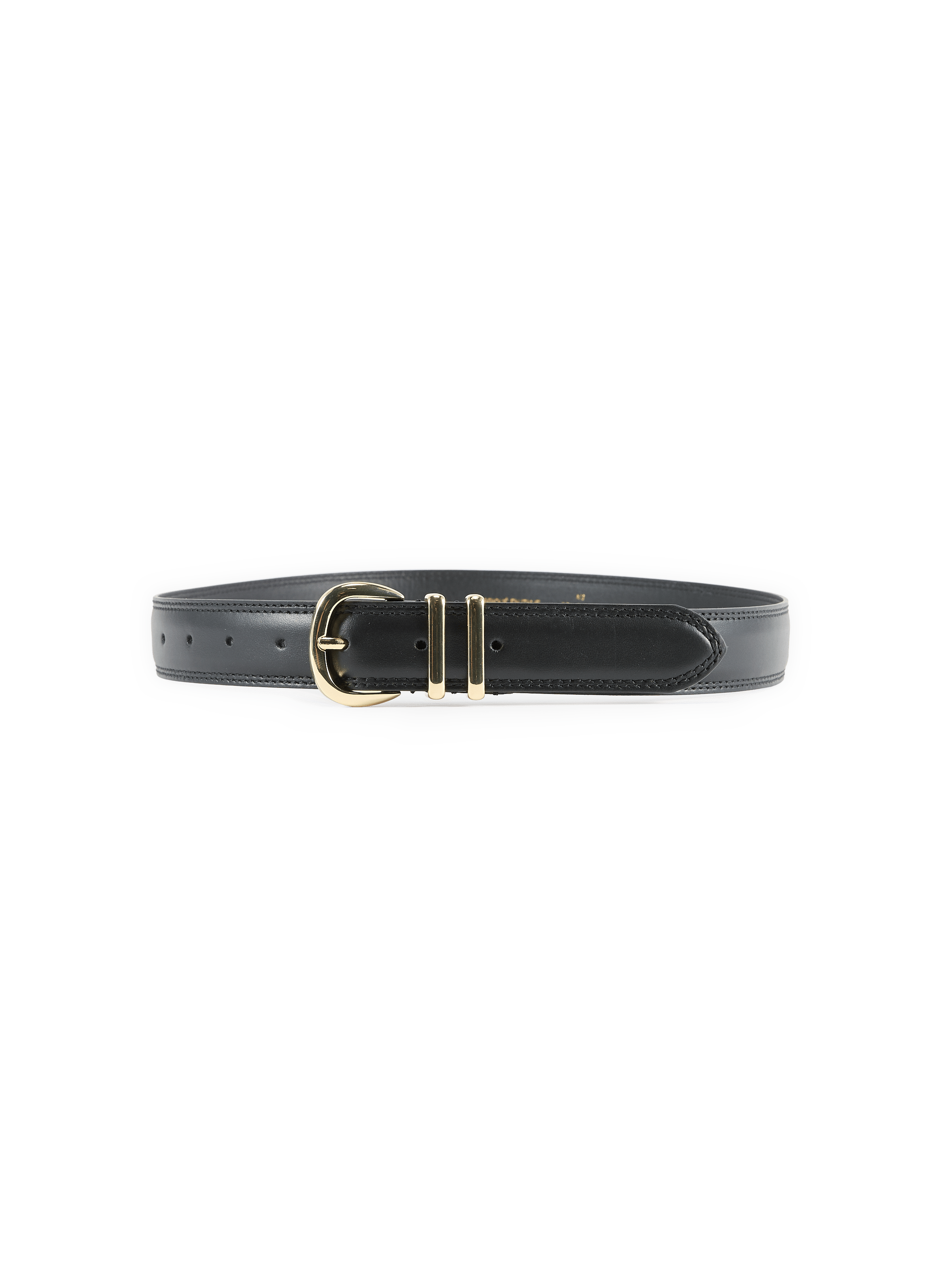 Ceinture en cuir AU PRINTEMPS PARIS Noir