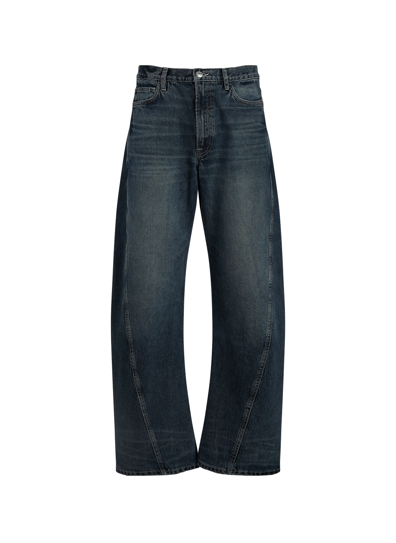 Jeans barrel en coton SAMSOE SAMSOE Bleu