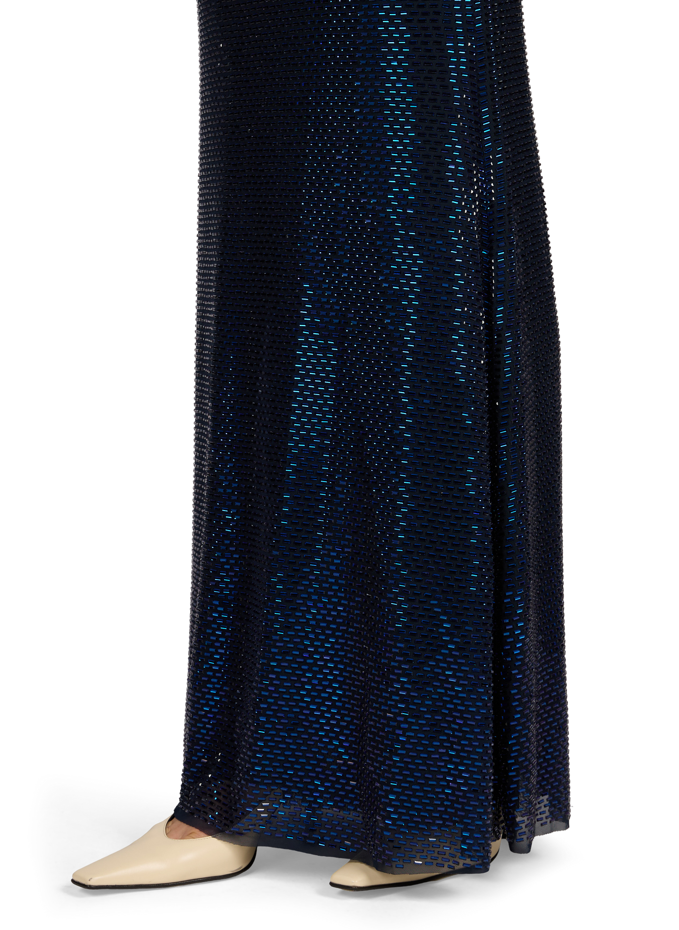 Long short-sleeved dress SELF PORTRAIT Blue