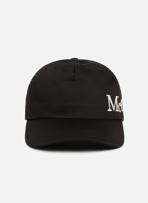 قبعة الشعار باللون الأسودألكسندر ماكوين 