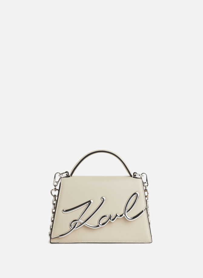 K/Signature 2.0 leather bag KARL LAGERFELD