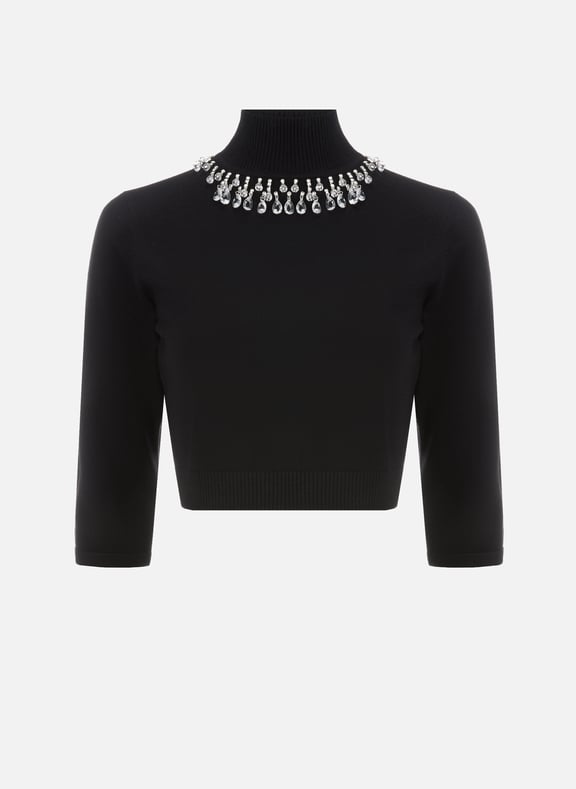 Pull bijoux en laine mérinos ZIMMERMANN Pull bijoux en laine mérinos ZIMMERMANN