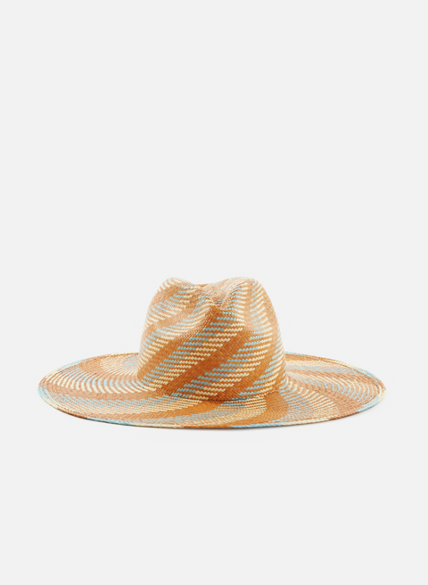 قبعة من القش متعددة الألوانVAN PALMA 