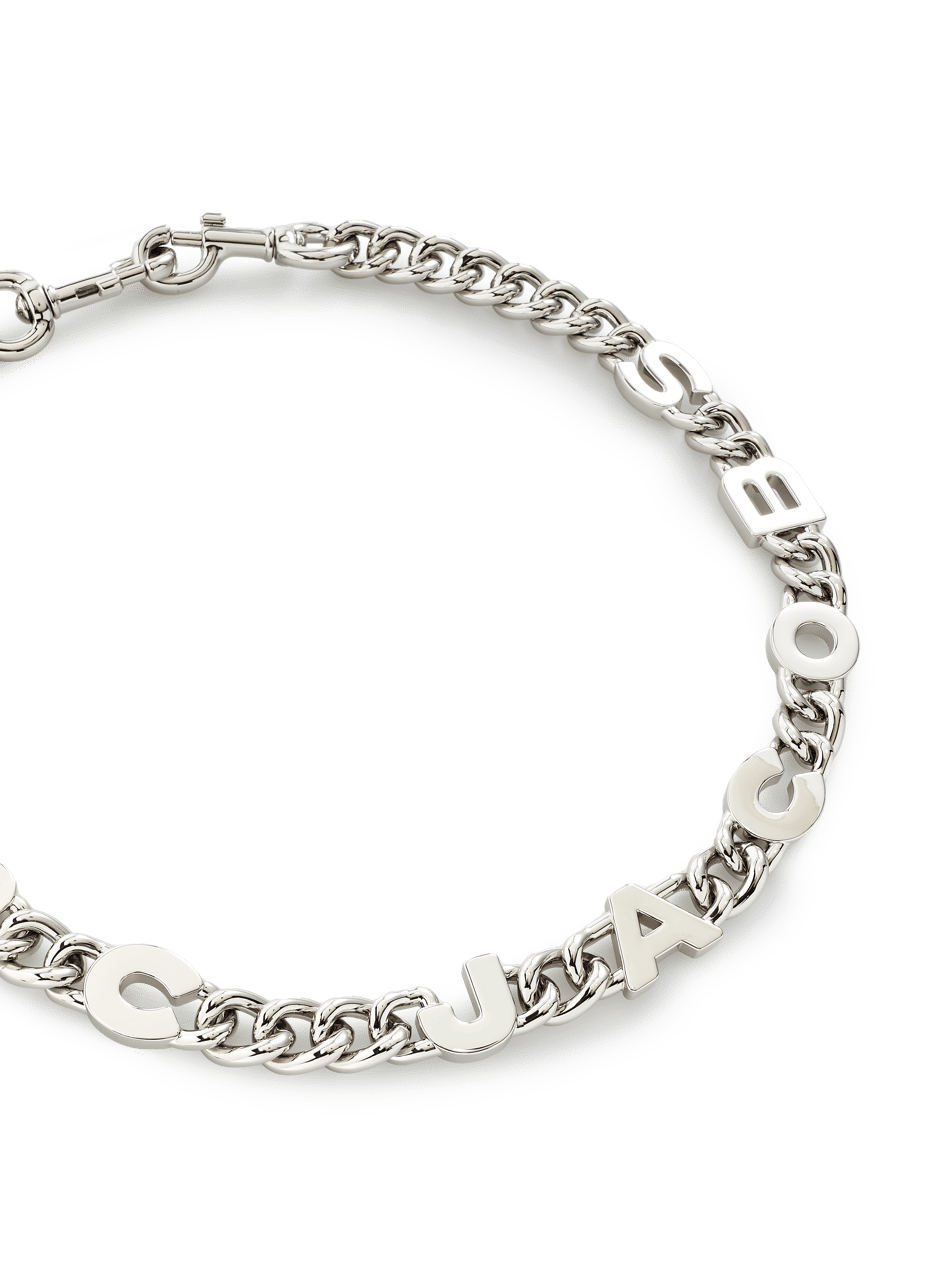 Chain shoulder strap with logo MARC JACOBS Silver