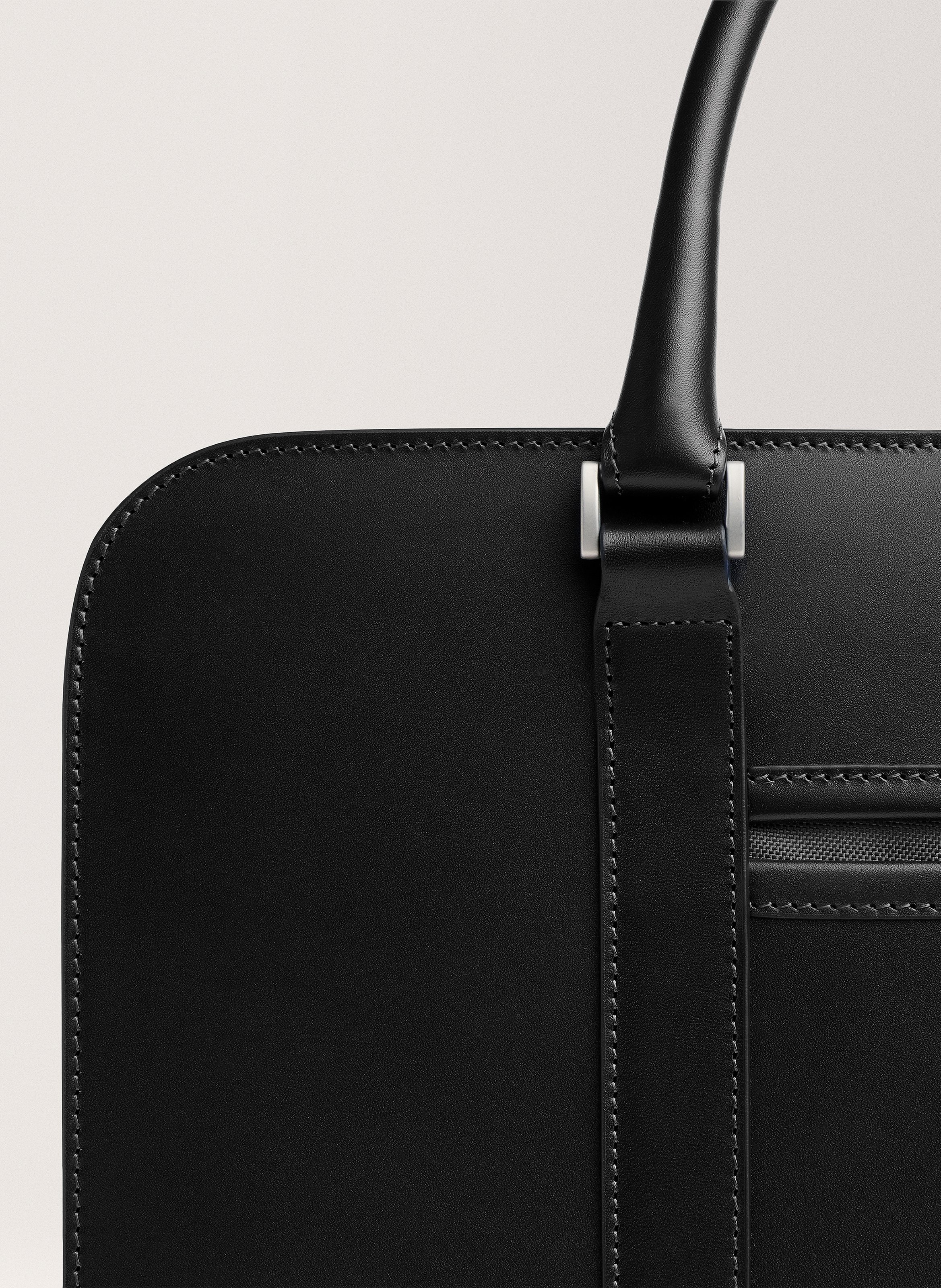 Porte-documents 'Palissy Double' en cuir vachetta CARL FRIEDRIK Noir