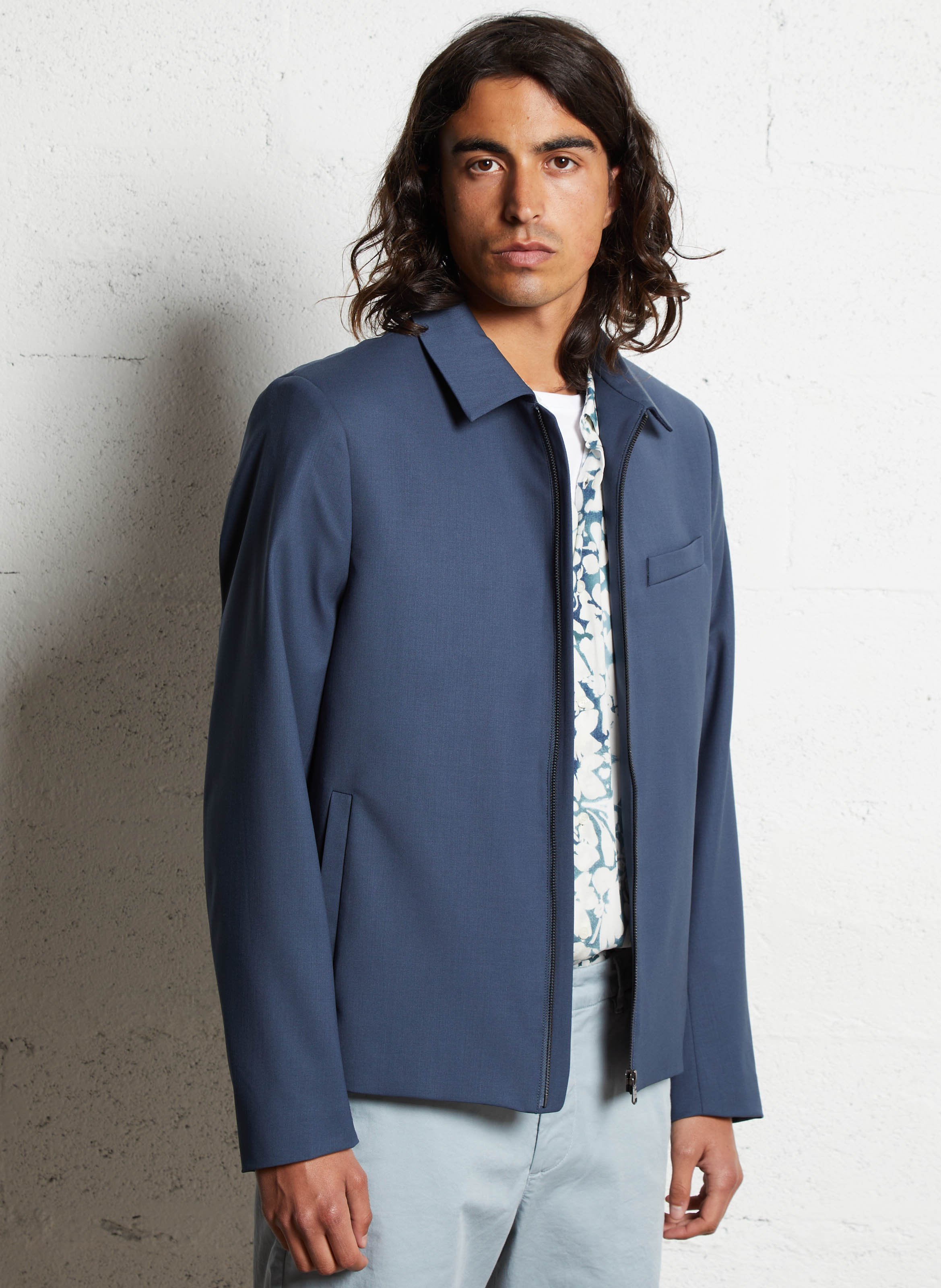 IKKS Blouson col chemise Bleu